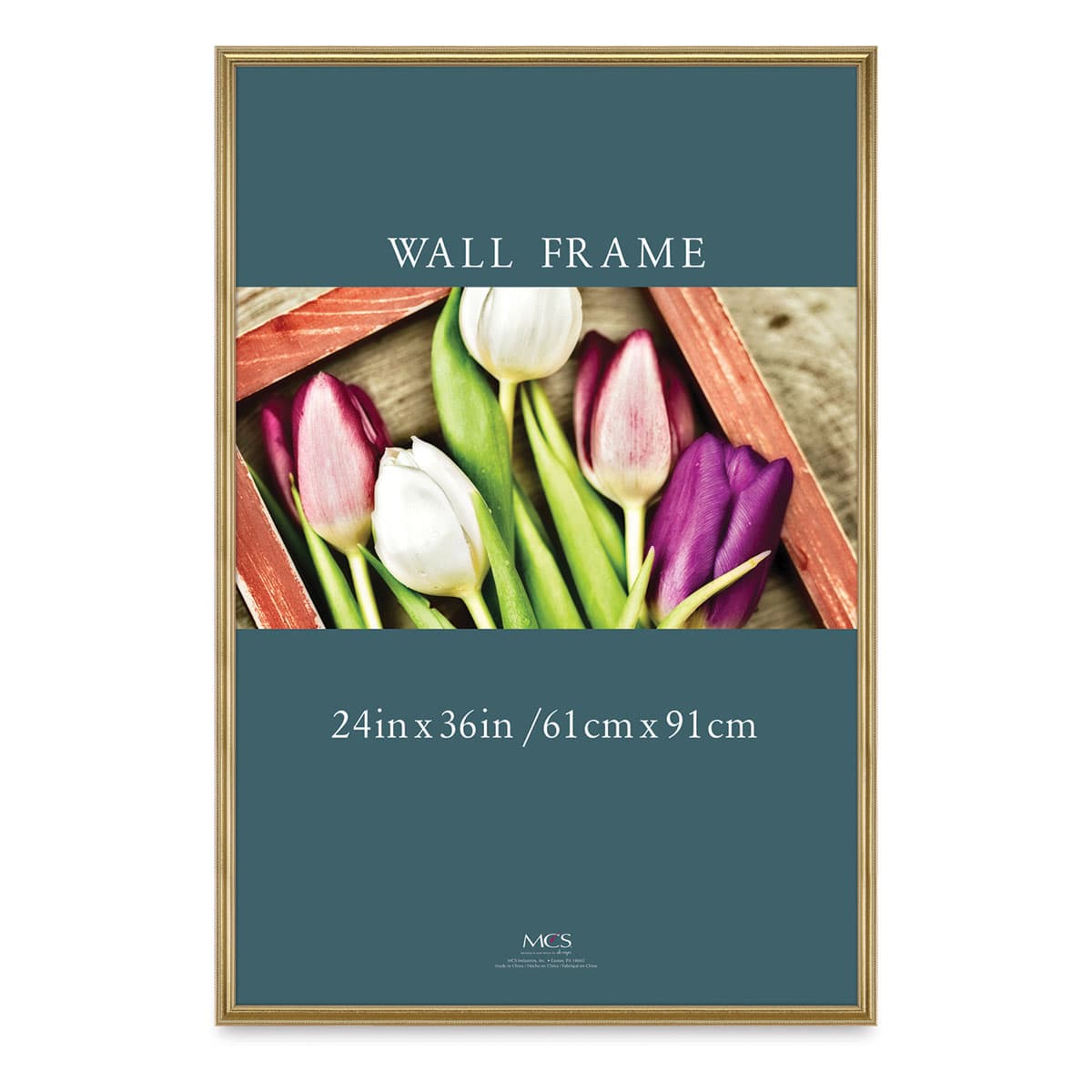 MCS Renaissance Frame - Front view of 24" x 36" Provincial Gold Frame