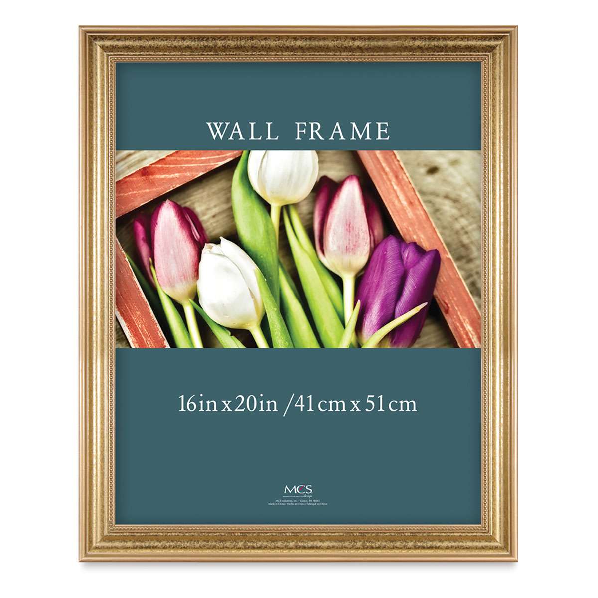 MCS Monarch Frame - Gold Bead, 16" x 20" 