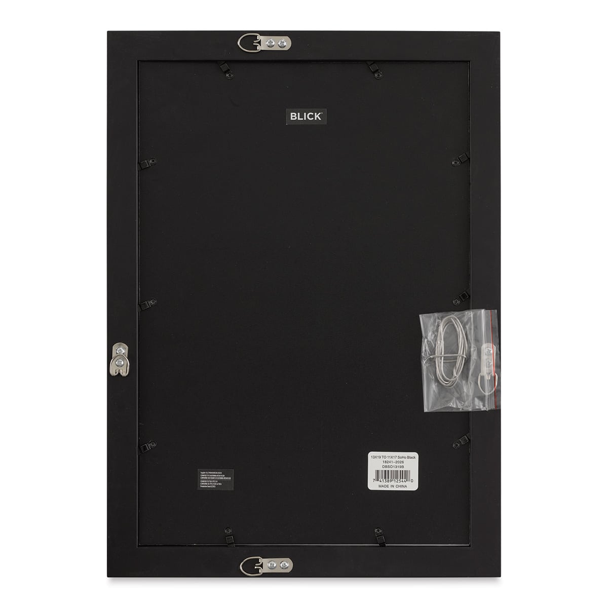 Blick Gallery Frame - Black, 13" x 19" (Frame back)
