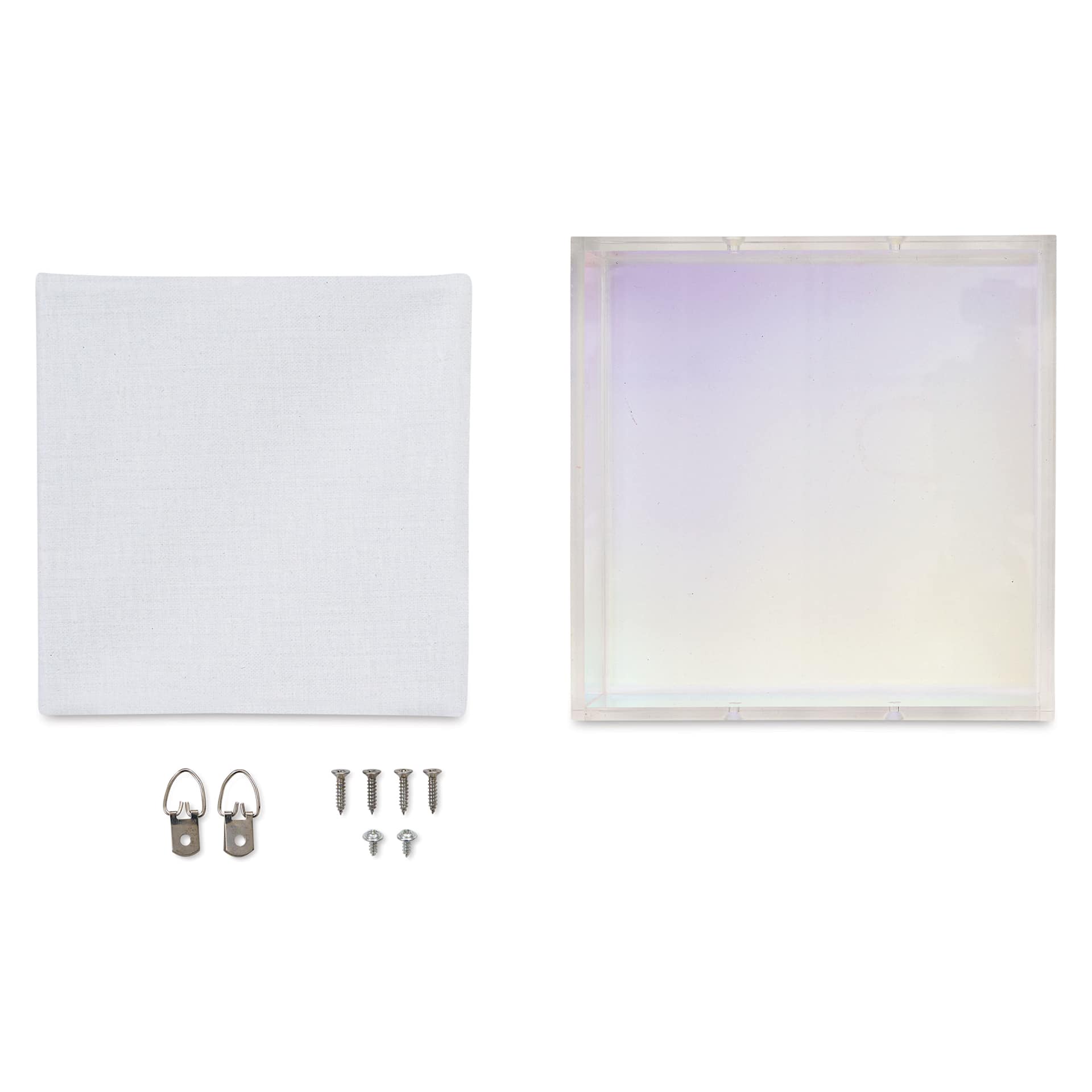 Wexel Art Rainbow Side Acrylic Shadowbox - 6" x 6 (Canvas, shadowbox and hardware)