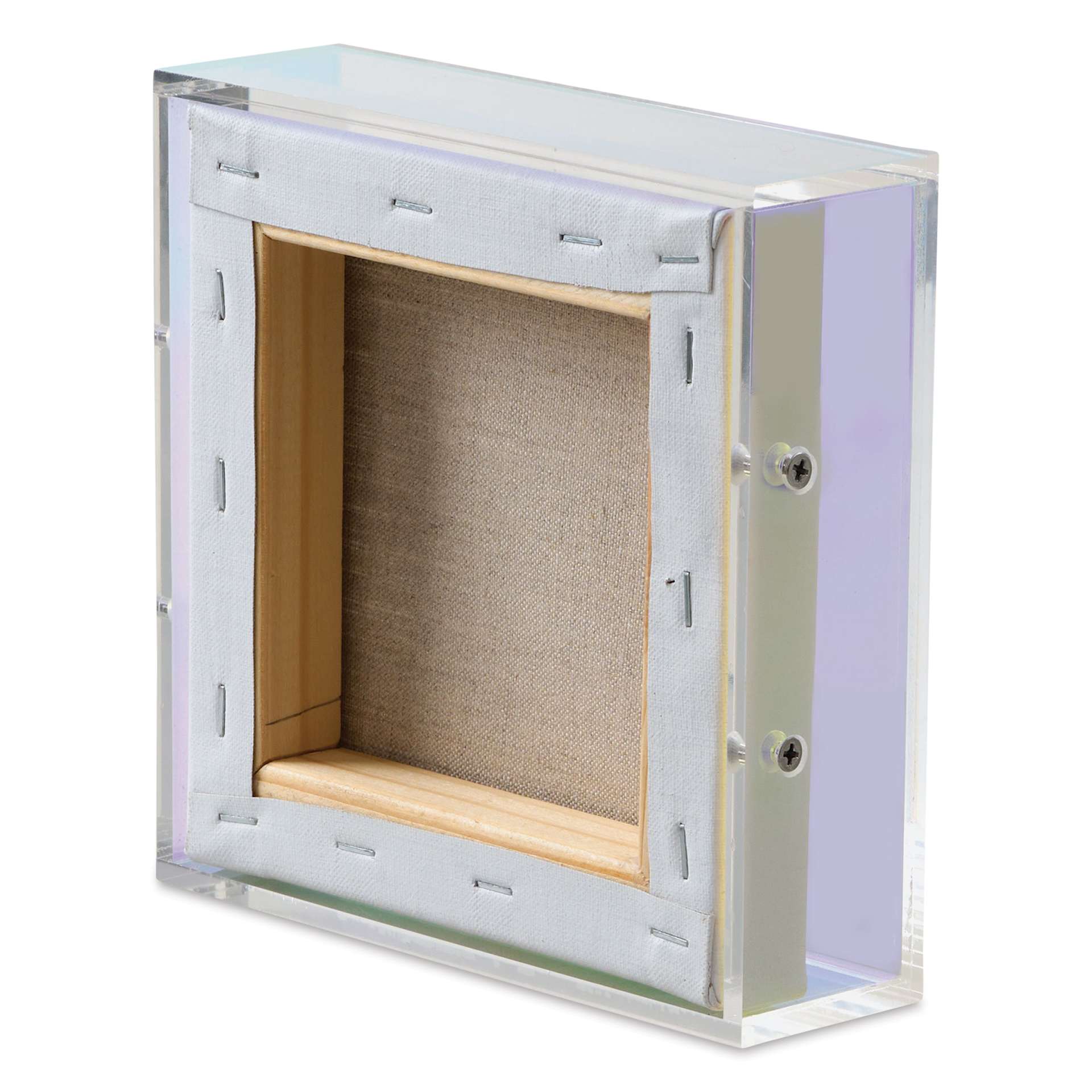 Wexel Art Rainbow Side Acrylic Shadowbox - 6" x 6 (Back of canvas)