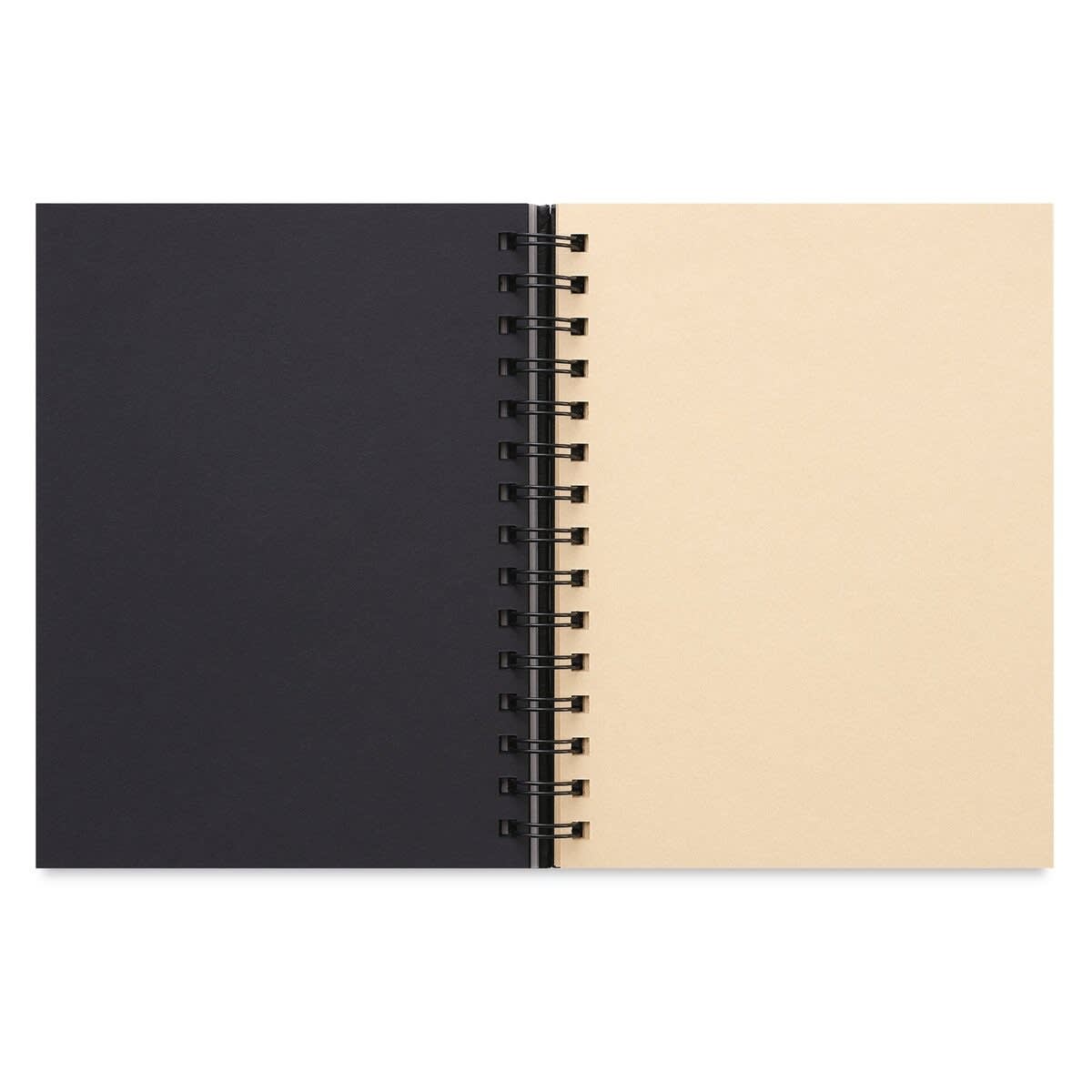 Stillman & Birn Nova Trio Series Toned Spiralbound Sketchbook, black and beige pages