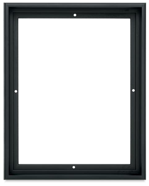 Blick Contour Floater Frames - Front view of Black Frame