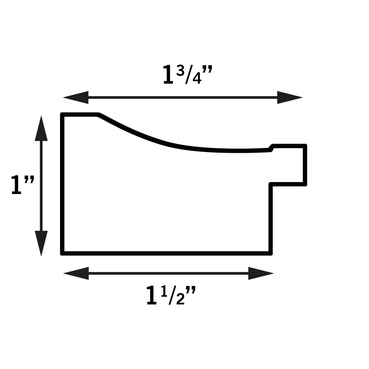 MCS Archival Series Frames - Drawing showing dimensions of frames