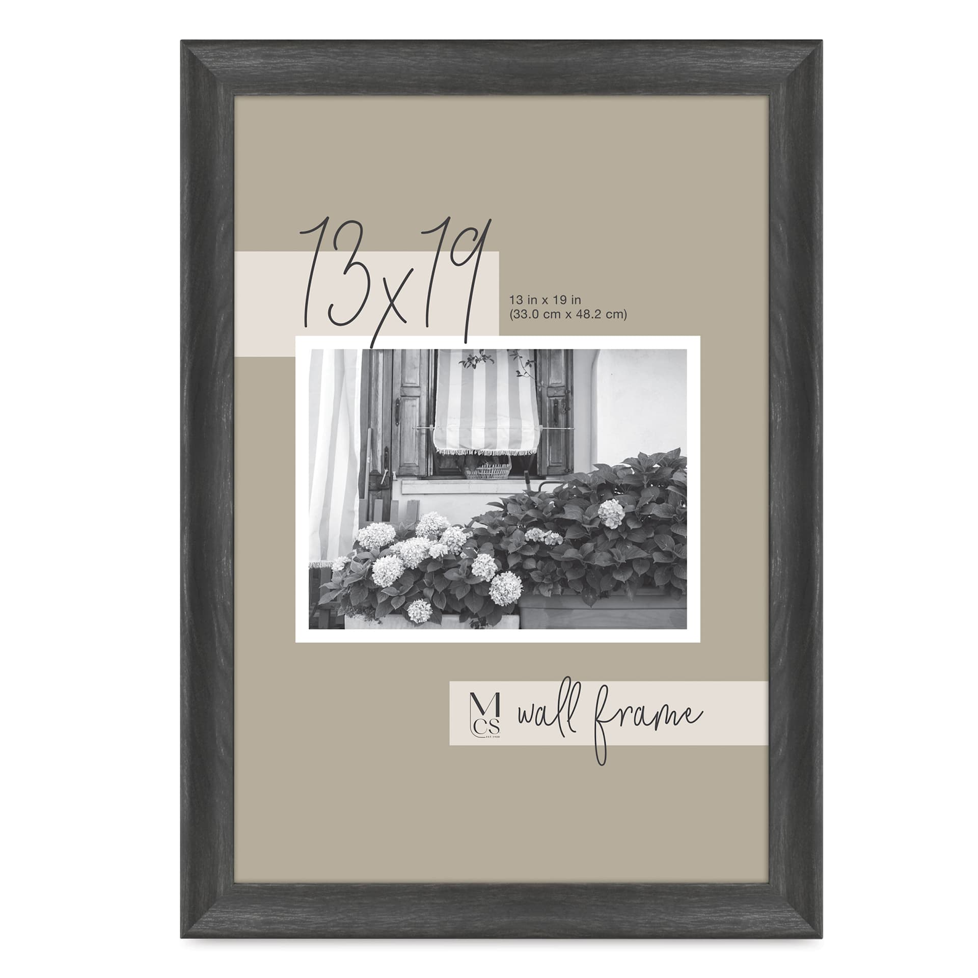 MCS Classic Edge Frame - 13" x 19", Black