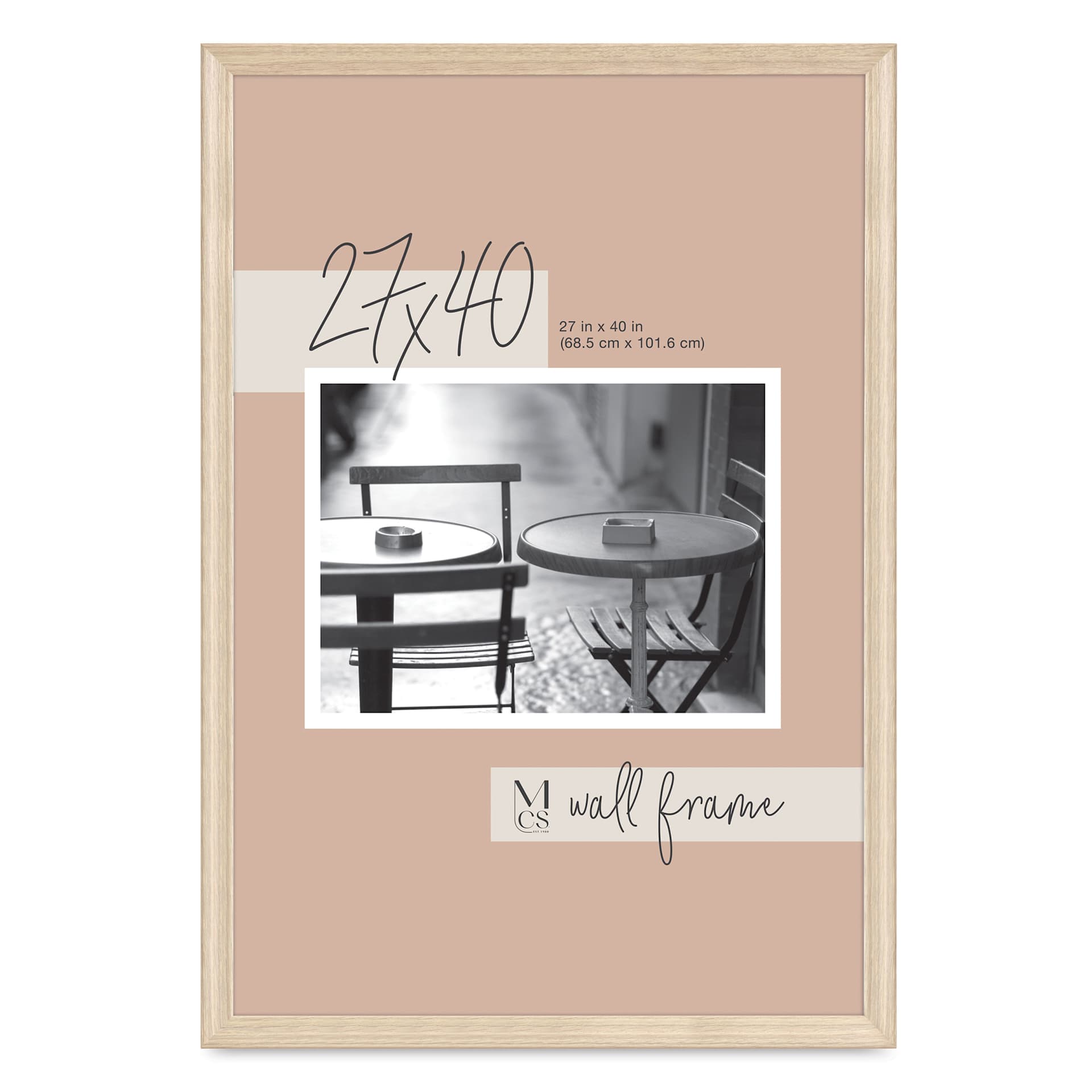 MCS Classic Edge Frame - 27" x 40", Natural