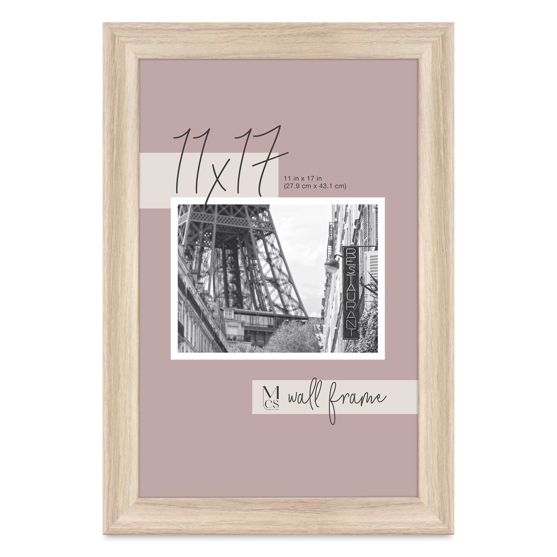 MCS Classic Edge Frame - 11" x 17", Natural