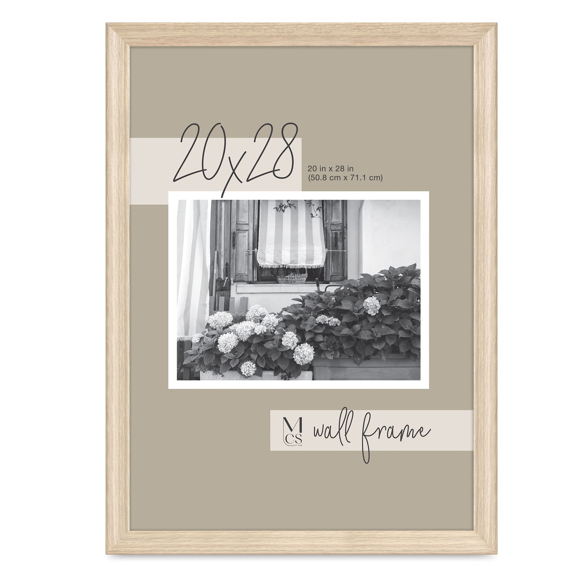 MCS Classic Edge Frame - 20" x 28", Natural
