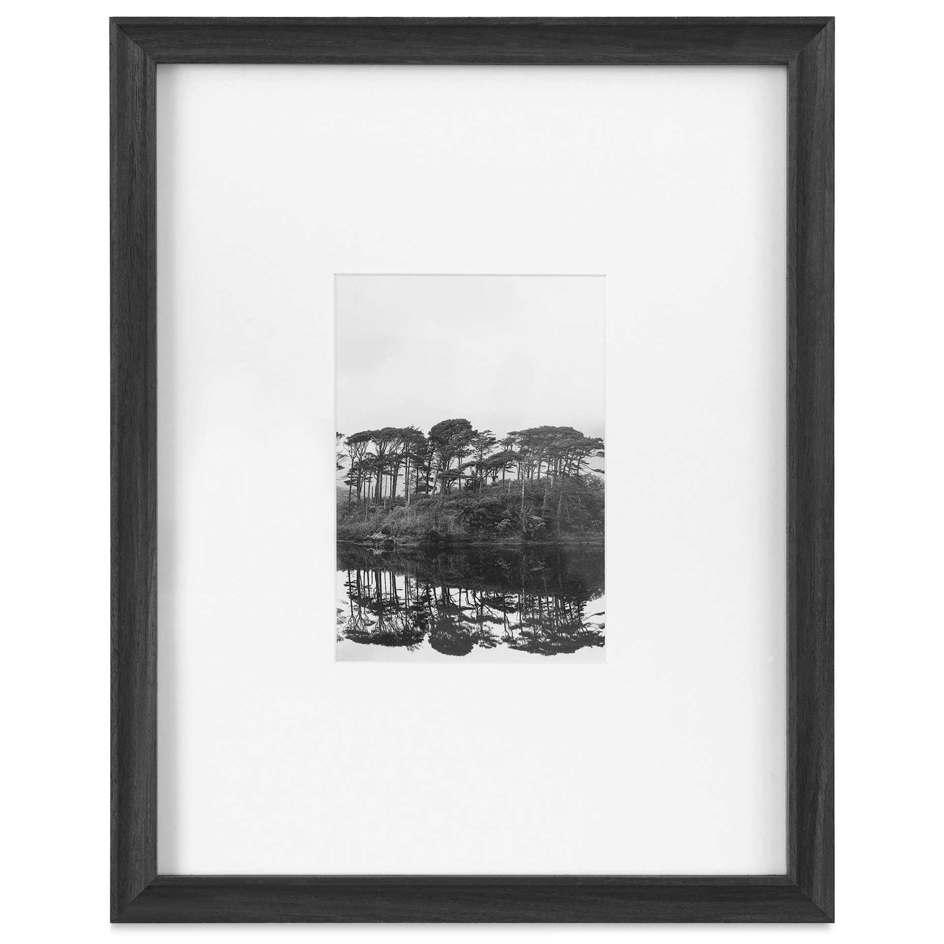 Blick Theo Frame with Mat - Charcoal, 11" x 14" front