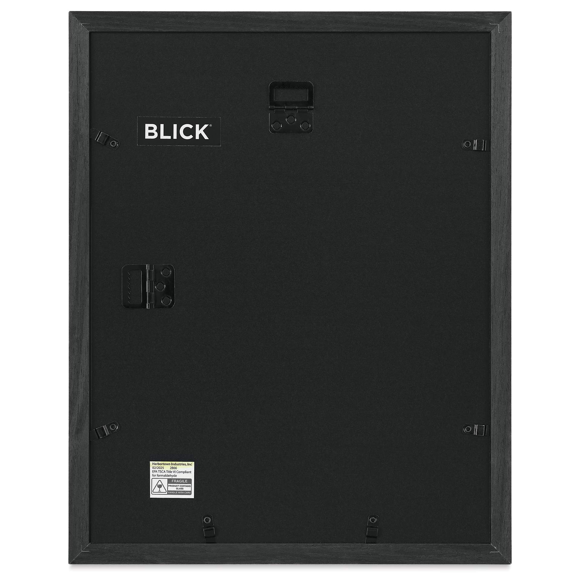 Blick Theo Frame with Mat - Charcoal, 11" x 14" back with hangers