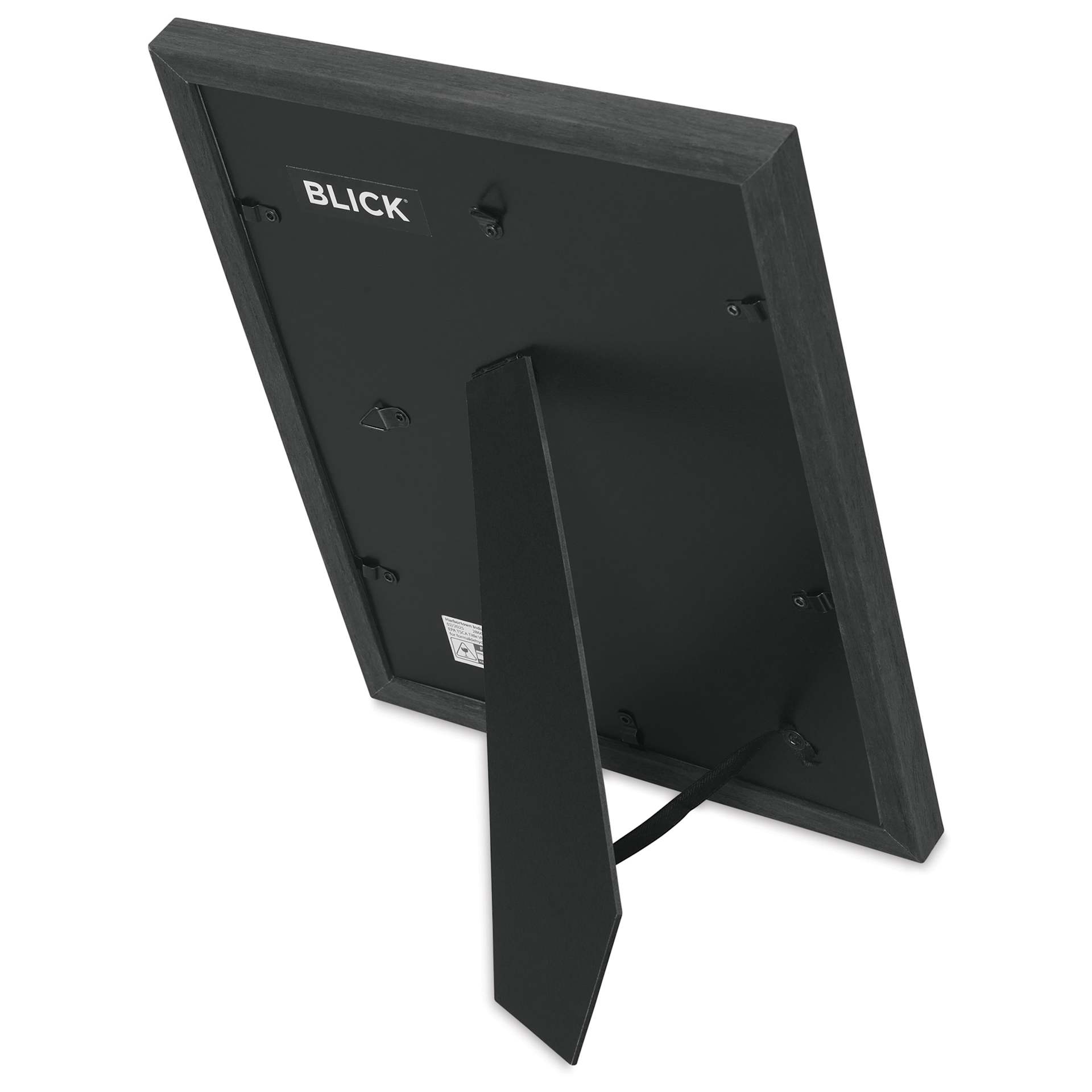 Blick Theo Frame with Mat - Charcoal, 9" x 12" with easel stand