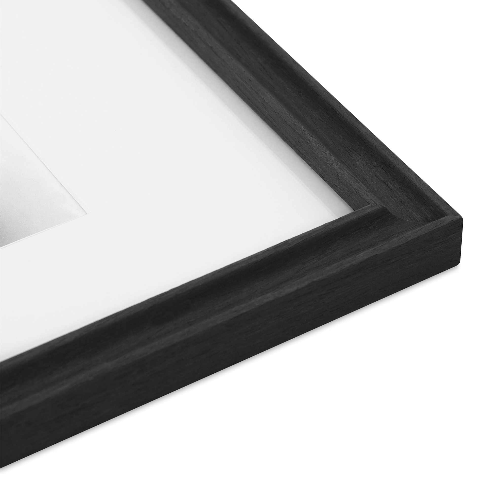 Blick Theo Frame with Mat - Charcoal close-up of corner