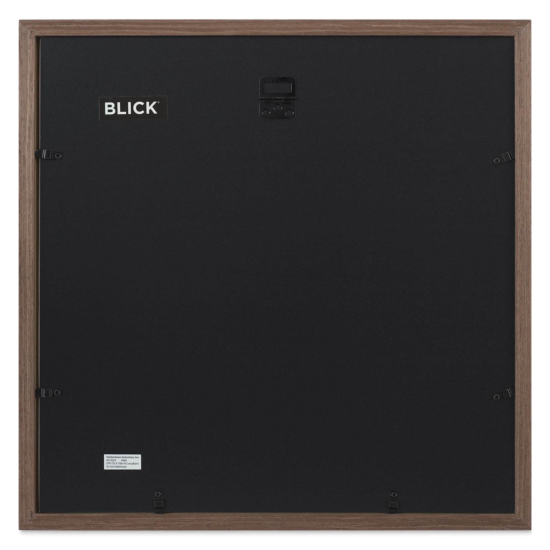 Blick Theo Frame with Mat - Walnut, 16" x 16" back