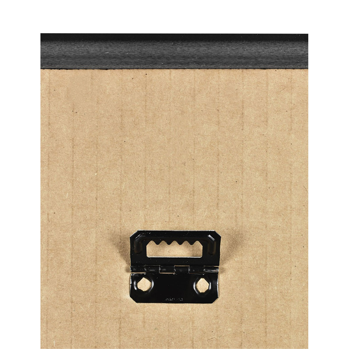 MCS Large Format Matte Poster Frame - 16" x 20" x 5/32", Black, showing cardboard back and hook