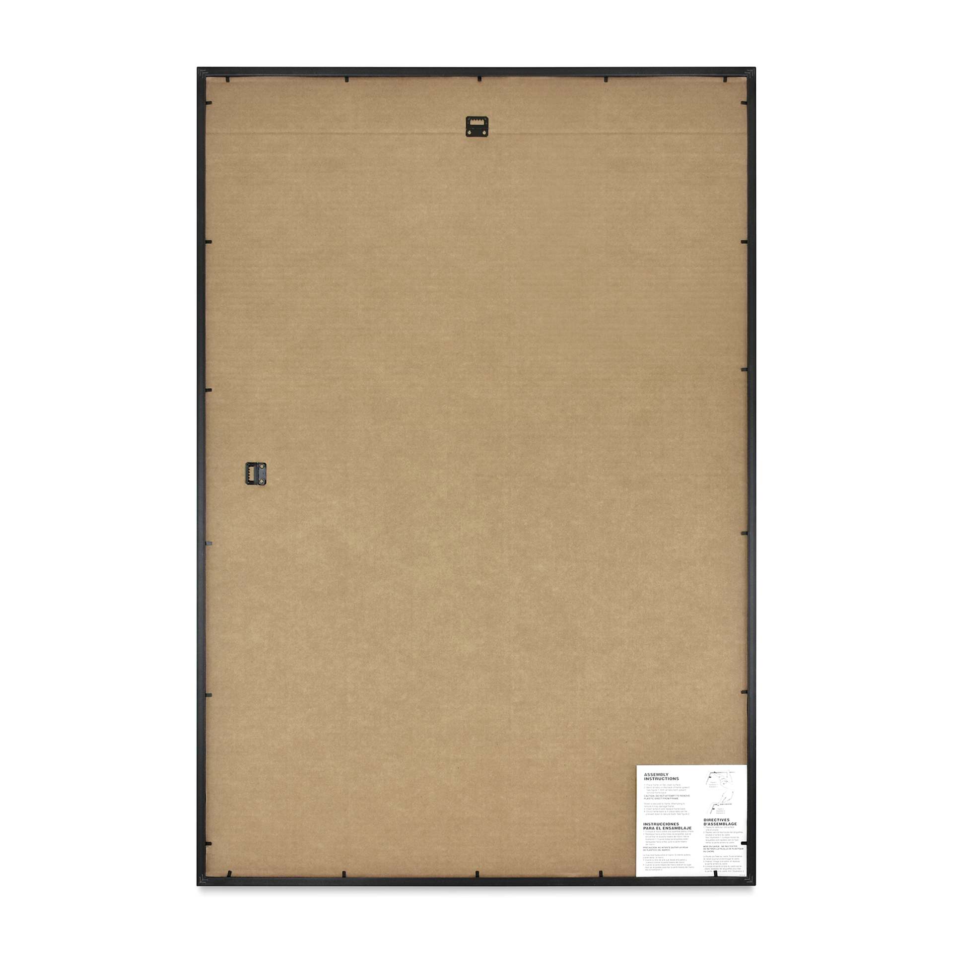 MCS Trendsetter Acrylic Poster Frame - 27" x 40" x 1/4", Black (Back of frame)