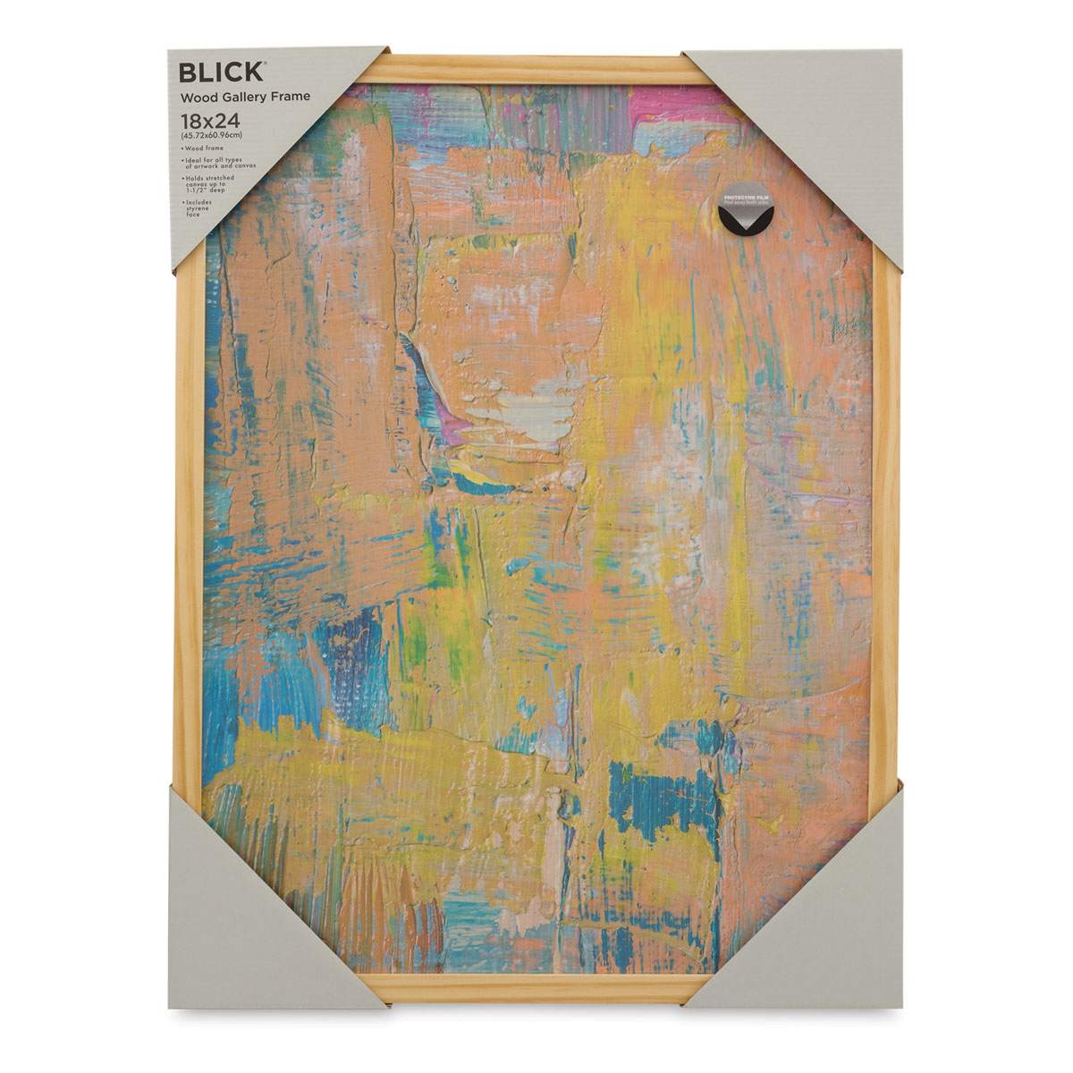Blick Wood Gallery Frame - Natural, 18" x 24" in packaging