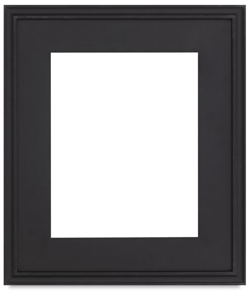 Simplon Econo Wood Frame - Front view of empty Black Frame 