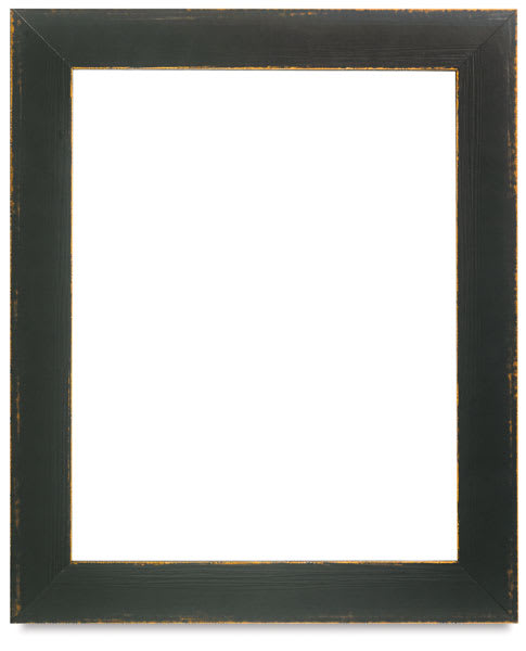 Blick Sierra Wood Frames - Front view of Aged Black Wood Frame