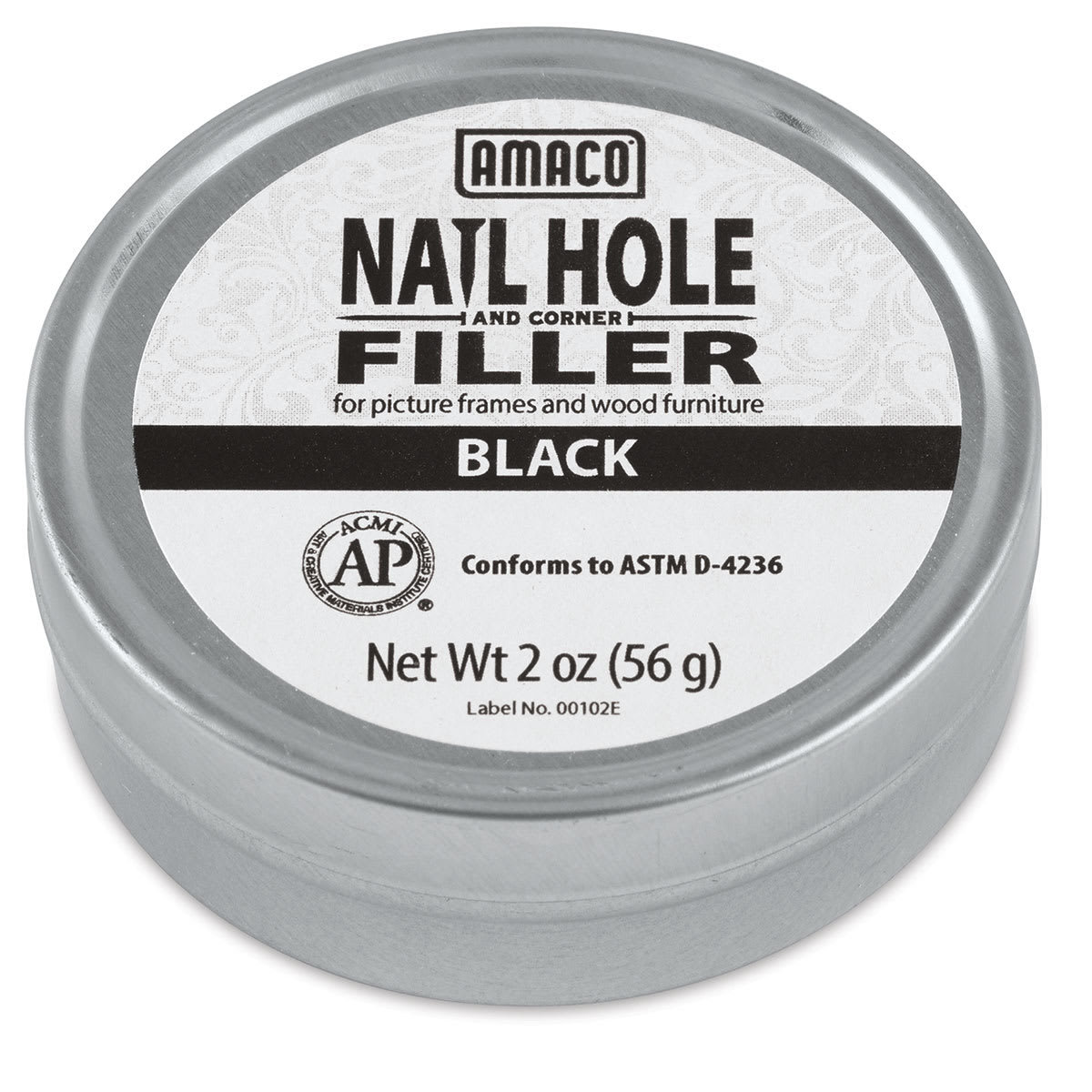 Amaco Nail Hole and Corner Filler - 2 oz, Black