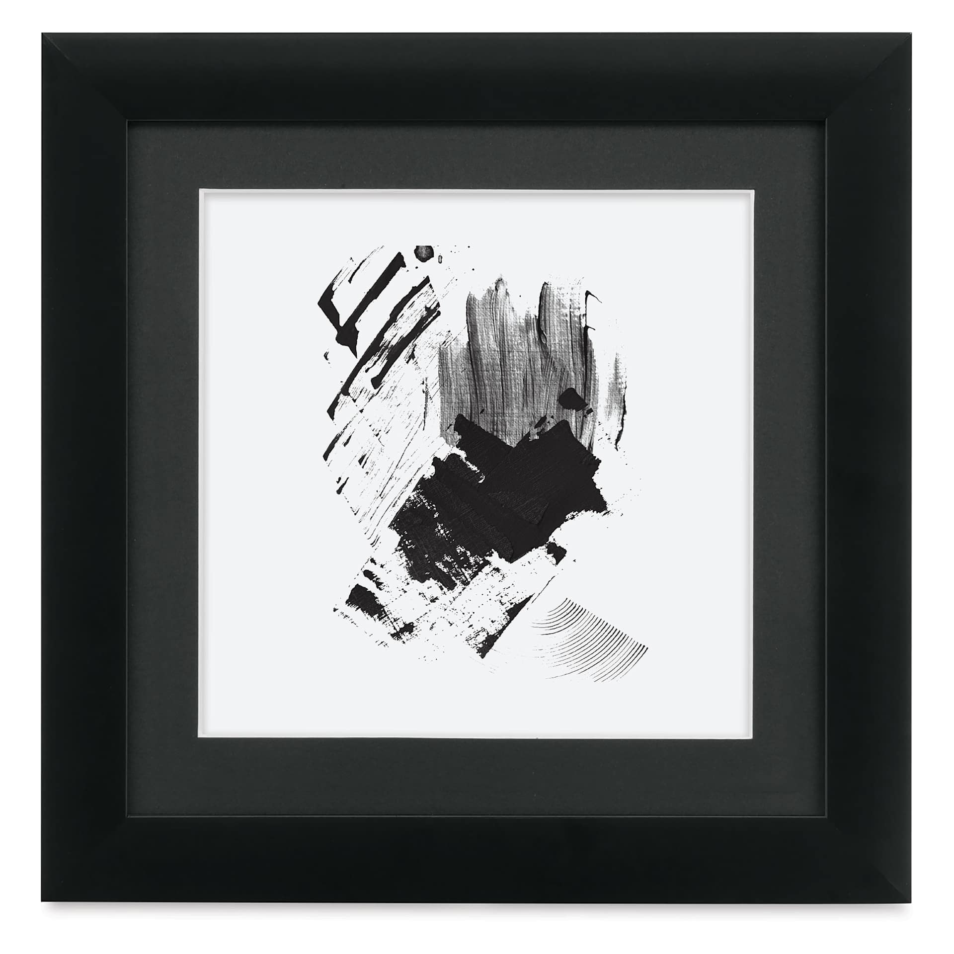 Blick Sheffield Frame - Black w/ Black Mat, 10" x 10"