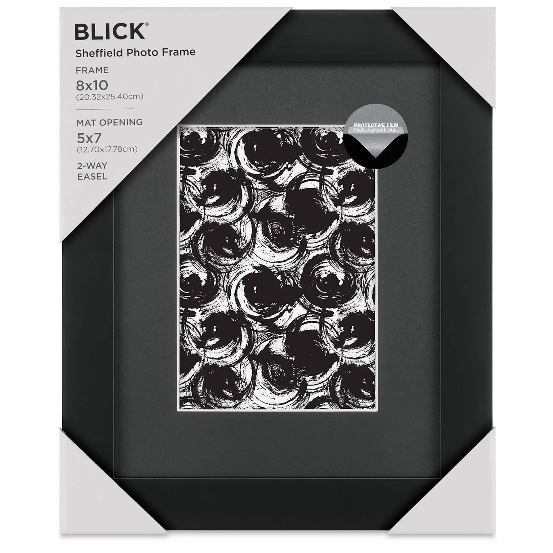 Blick Sheffield Frame - Black w/ Black Mat, 8" x 10" in package