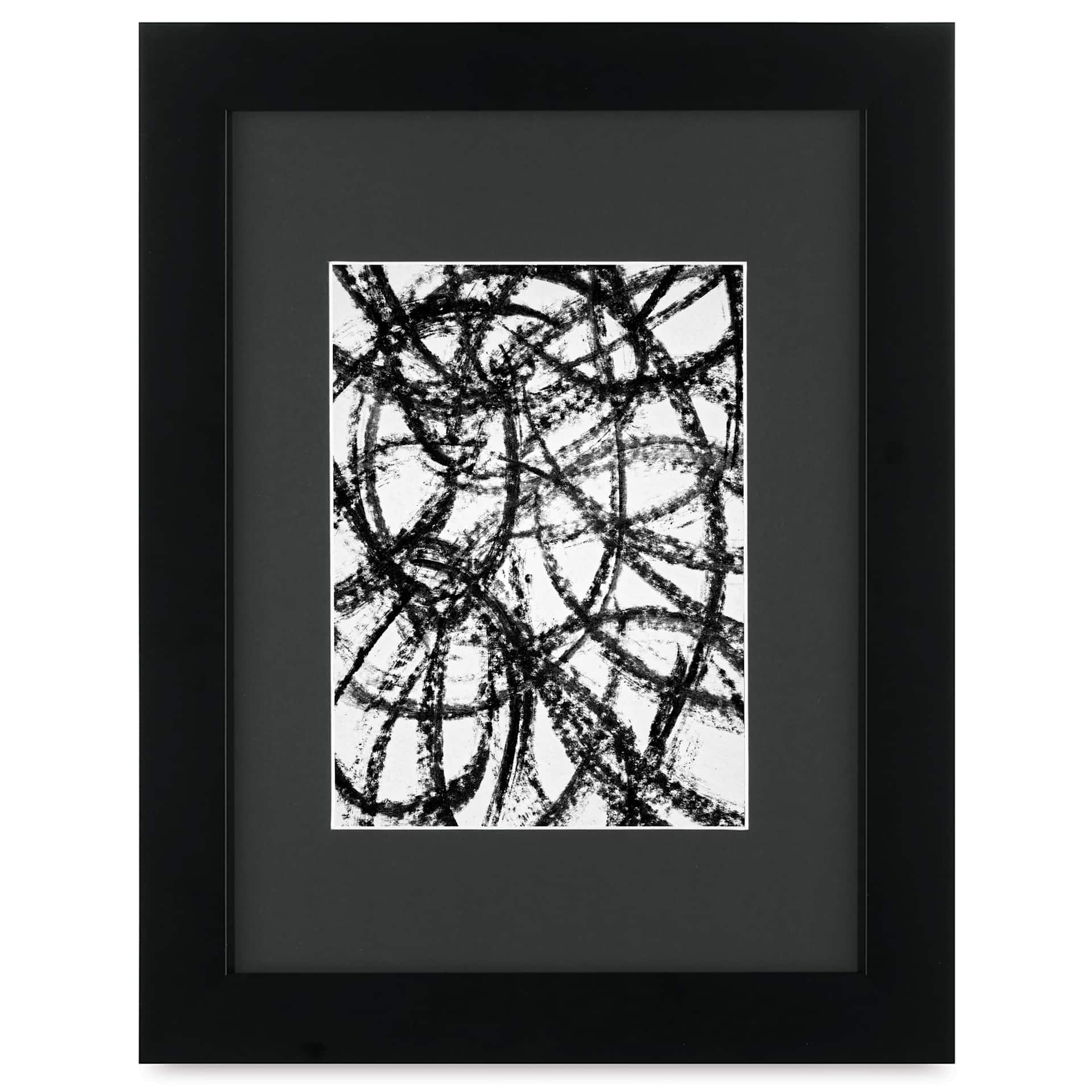 Blick Sheffield Frame - Black w/ Black Mat, 9" x 12"