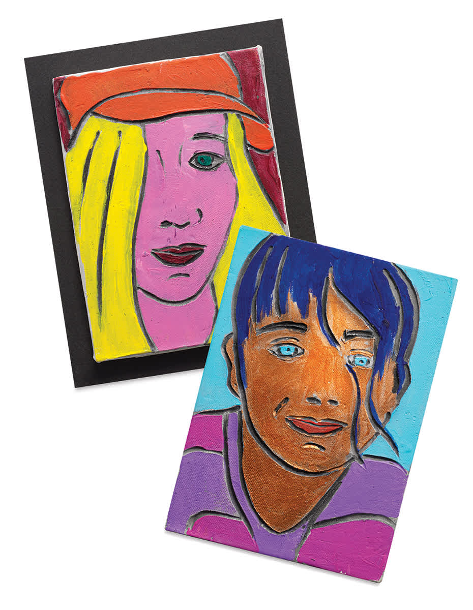 pop art portraits in the style of andy warhol