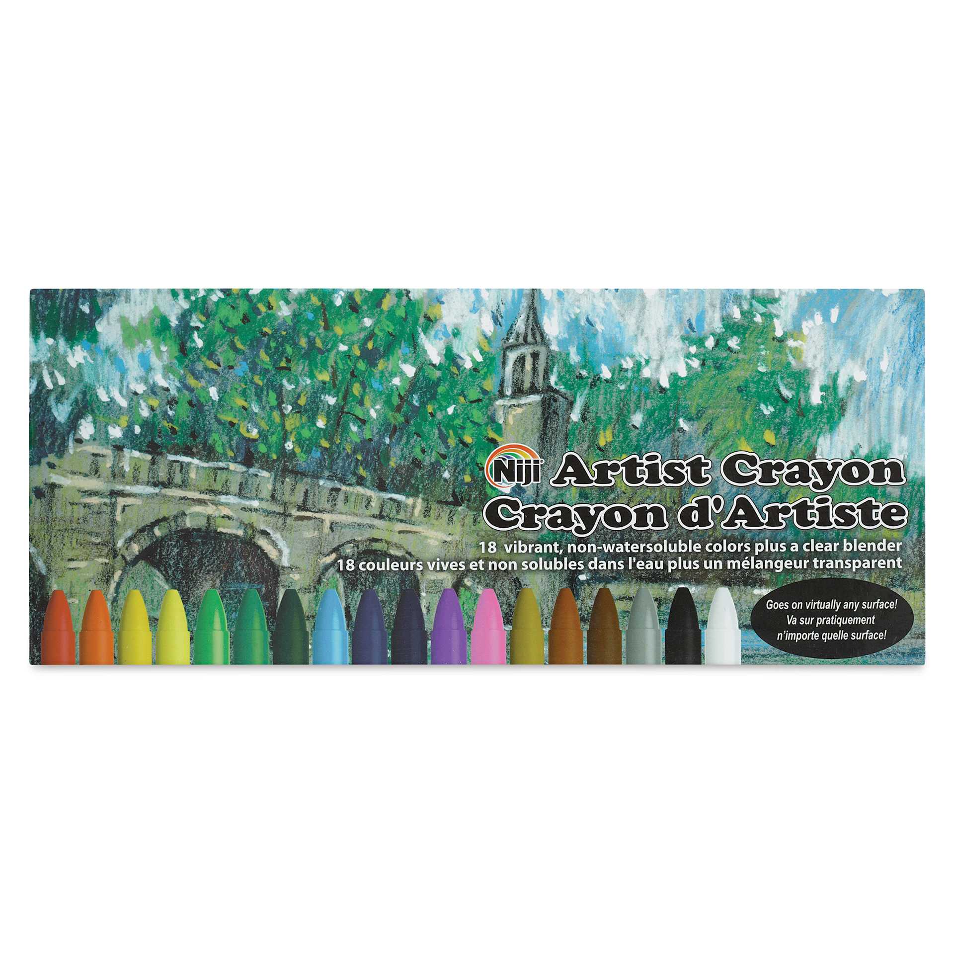 Niji Artist Crayons - Set of 18 (front of package)