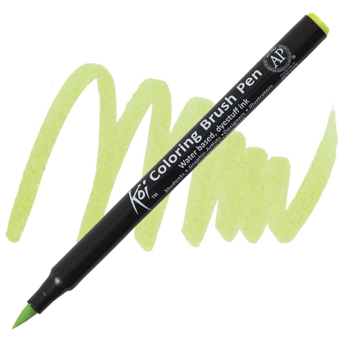 Sakura Koi Coloring Brush Pen - Fresh Green pen and swatch