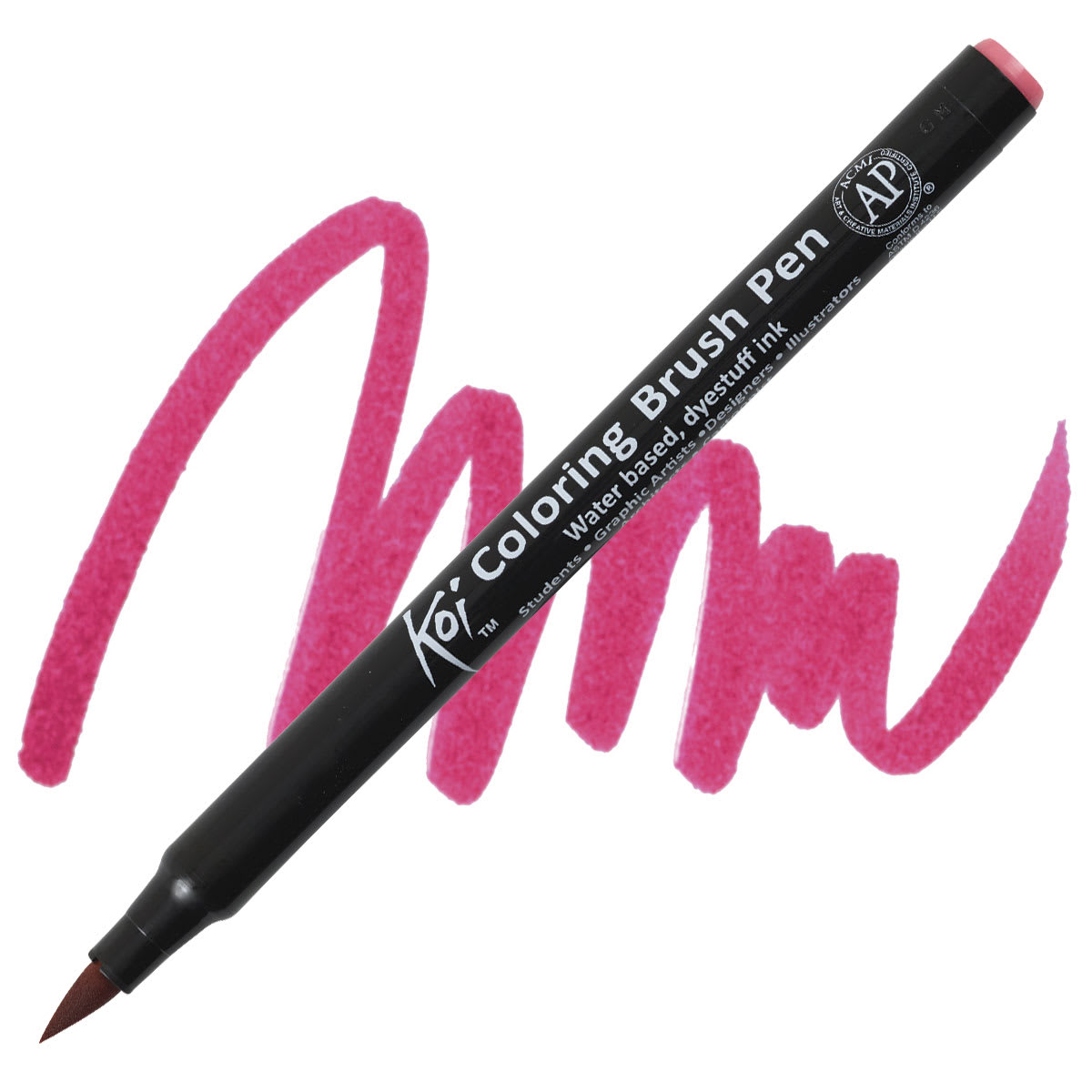 Sakura Koi Coloring Brush Pen - Salmon Pink pen and swatch