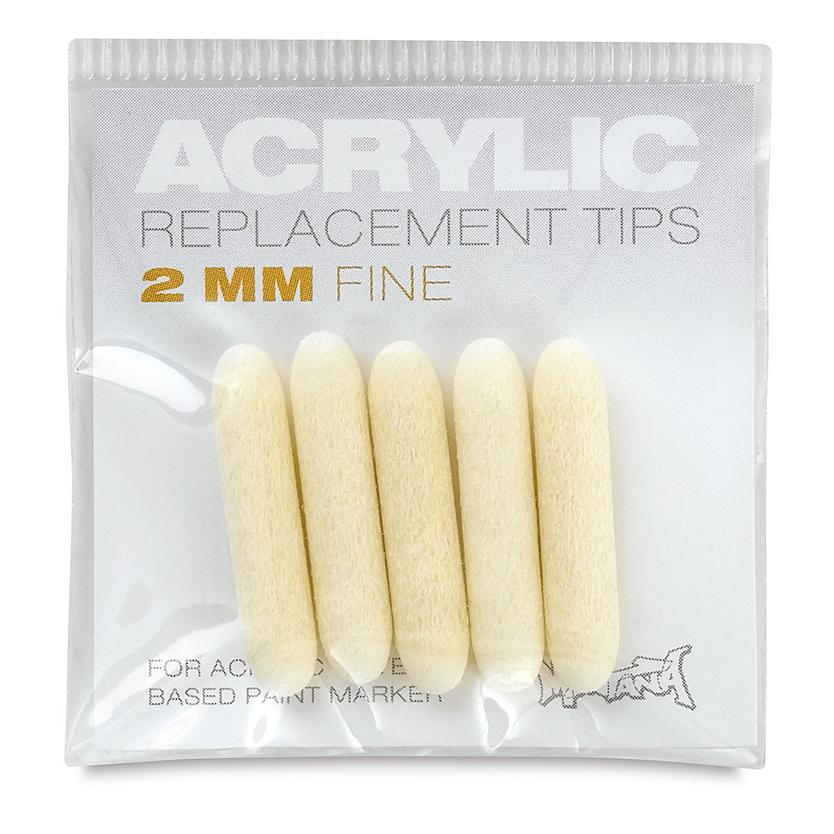 Montana Acrylic Marker Replacement Nib - 2 mm Tip, Pkg of 5 (in packaging)