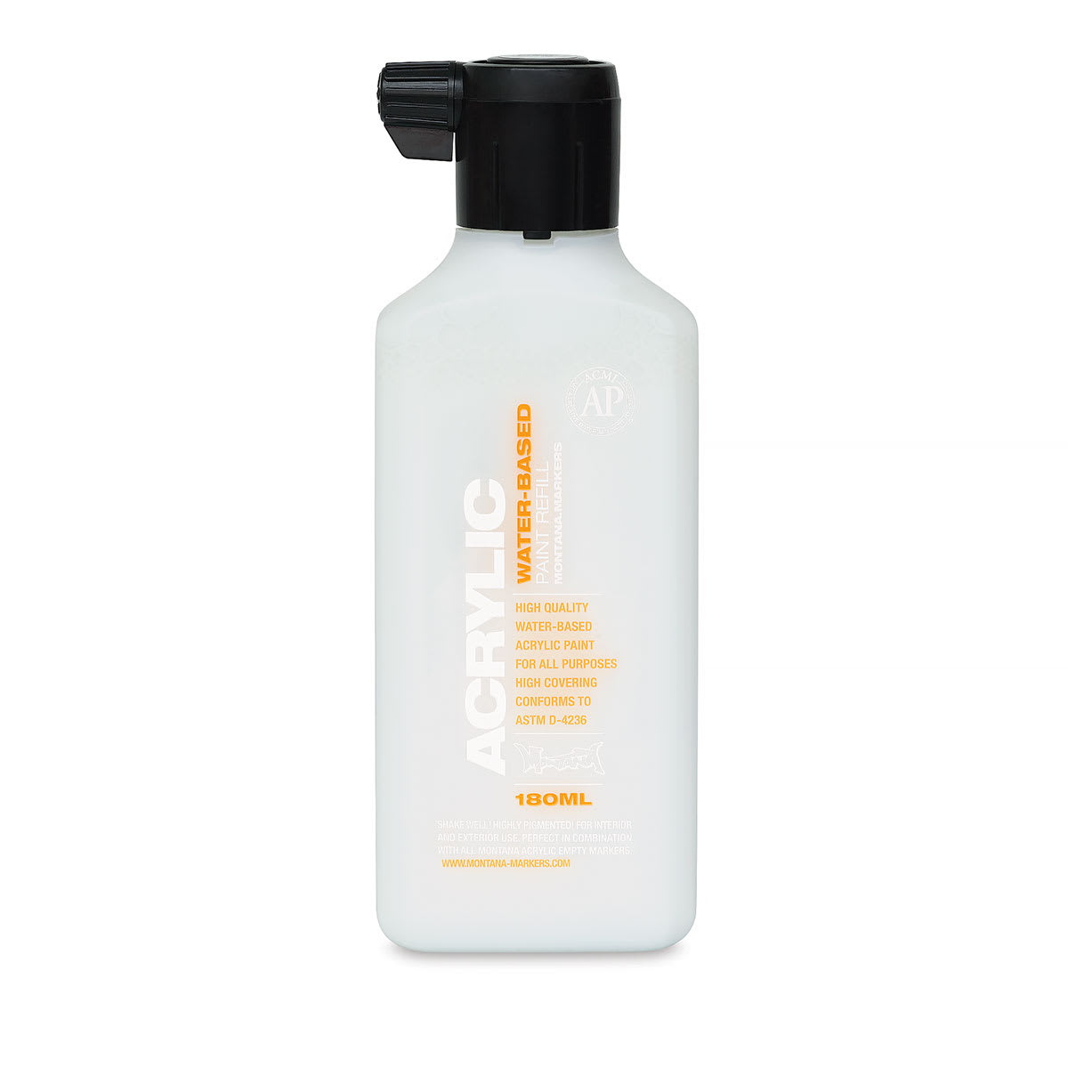 Montana Acrylic Marker Refill - 180 ml, Shock White, Refill
