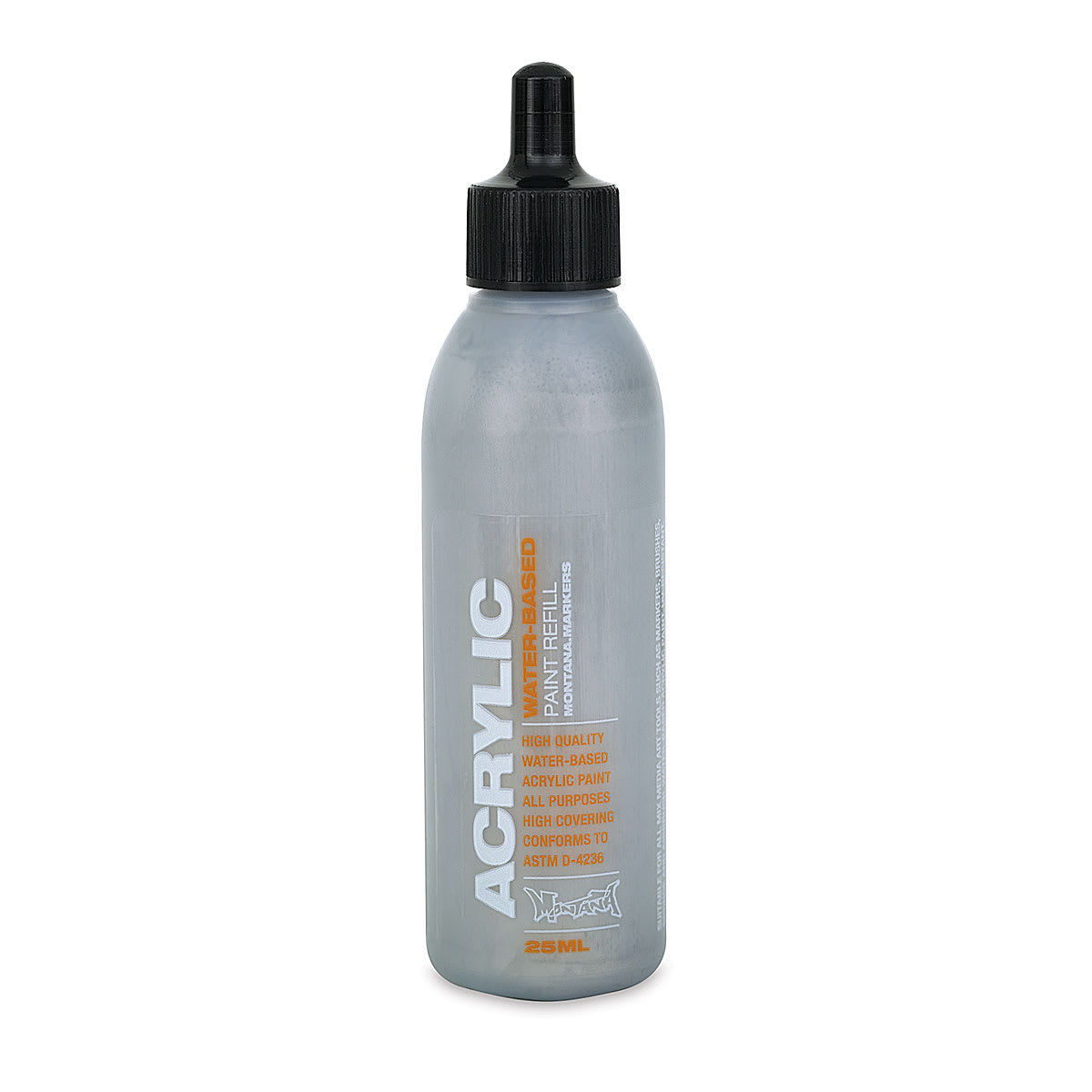 Montana Acrylic Marker Refill - 25 ml , Outline Silver (Metallic), Refill