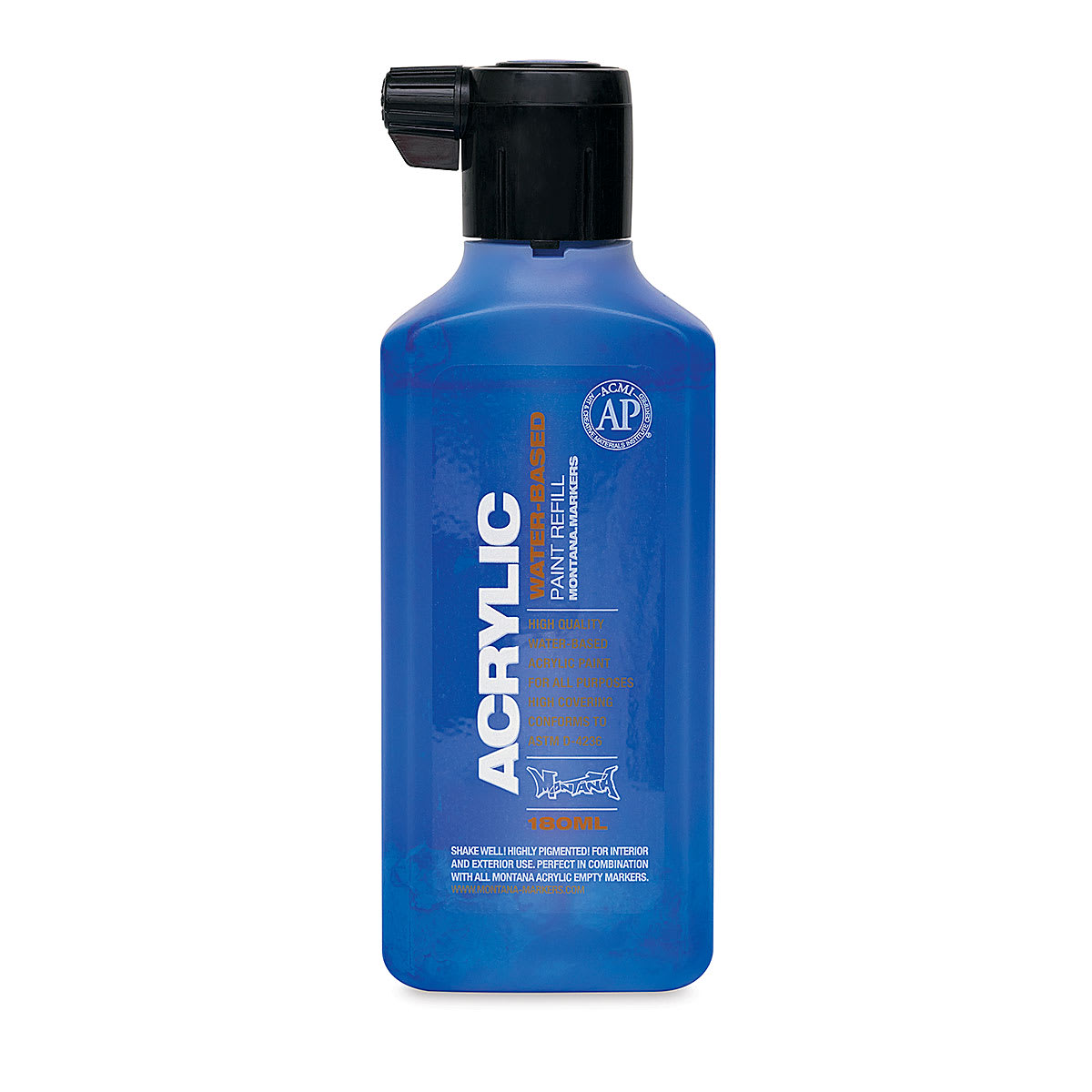 Montana Acrylic Marker Refill - 180 ml, Shock Blue, Refill