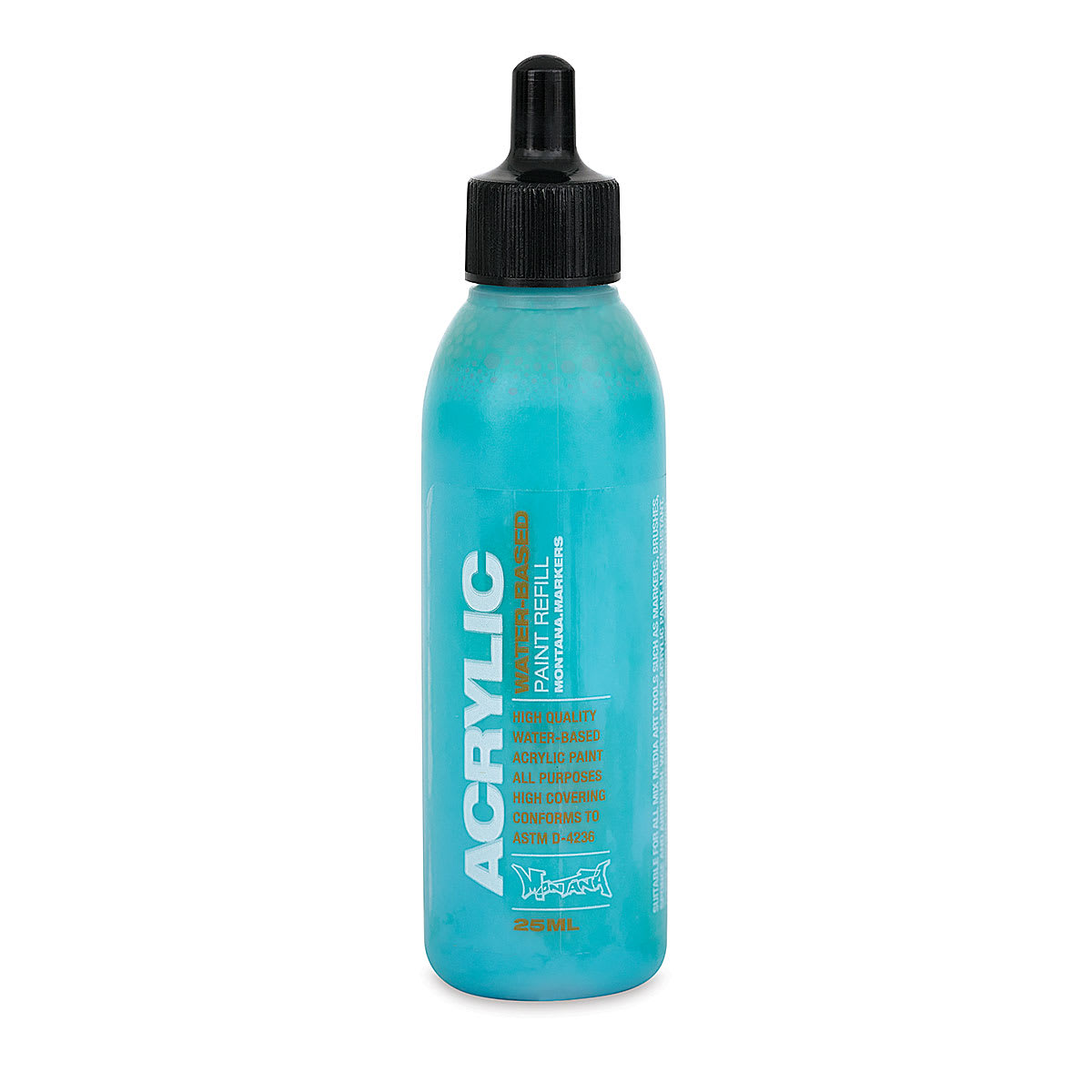 Montana Acrylic Marker Refill - 25 ml, 100% Cyan, Refill