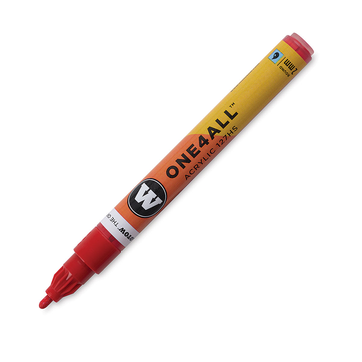 Molotow One4All Acrylic Marker - 2 mm Tip, Traffic Red, Bullet Tip