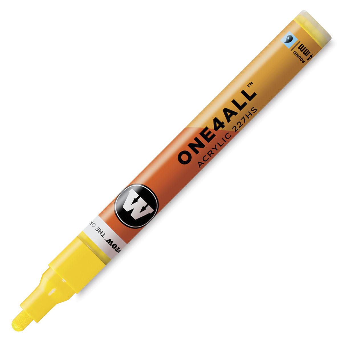 Molotow One4All Acrylic Marker - 4 mm Tip, Zinc Yellow, Bullet Tip