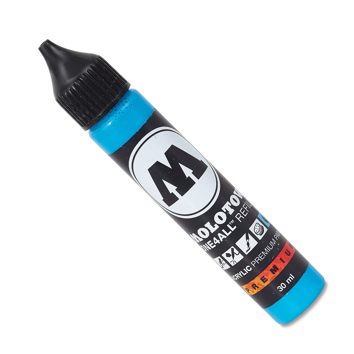 Molotow One4All Acrylic Marker Refill - 30 ml, Shock Blue Middle