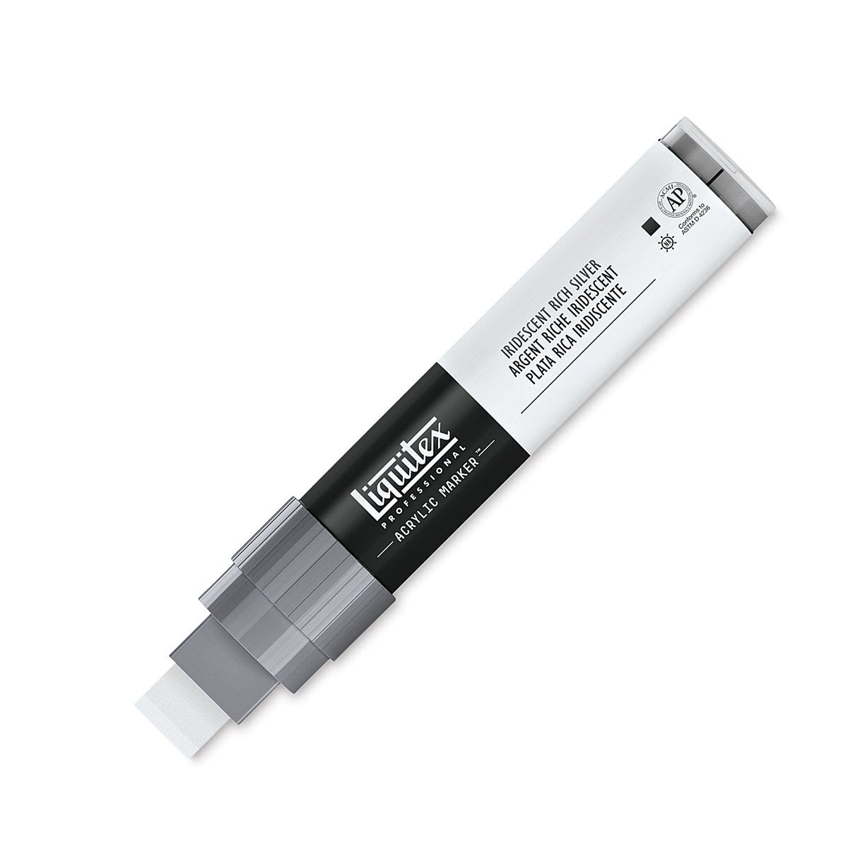 Liquitex Paint Marker - Iridescdent Rich Silver, 15mm Tip