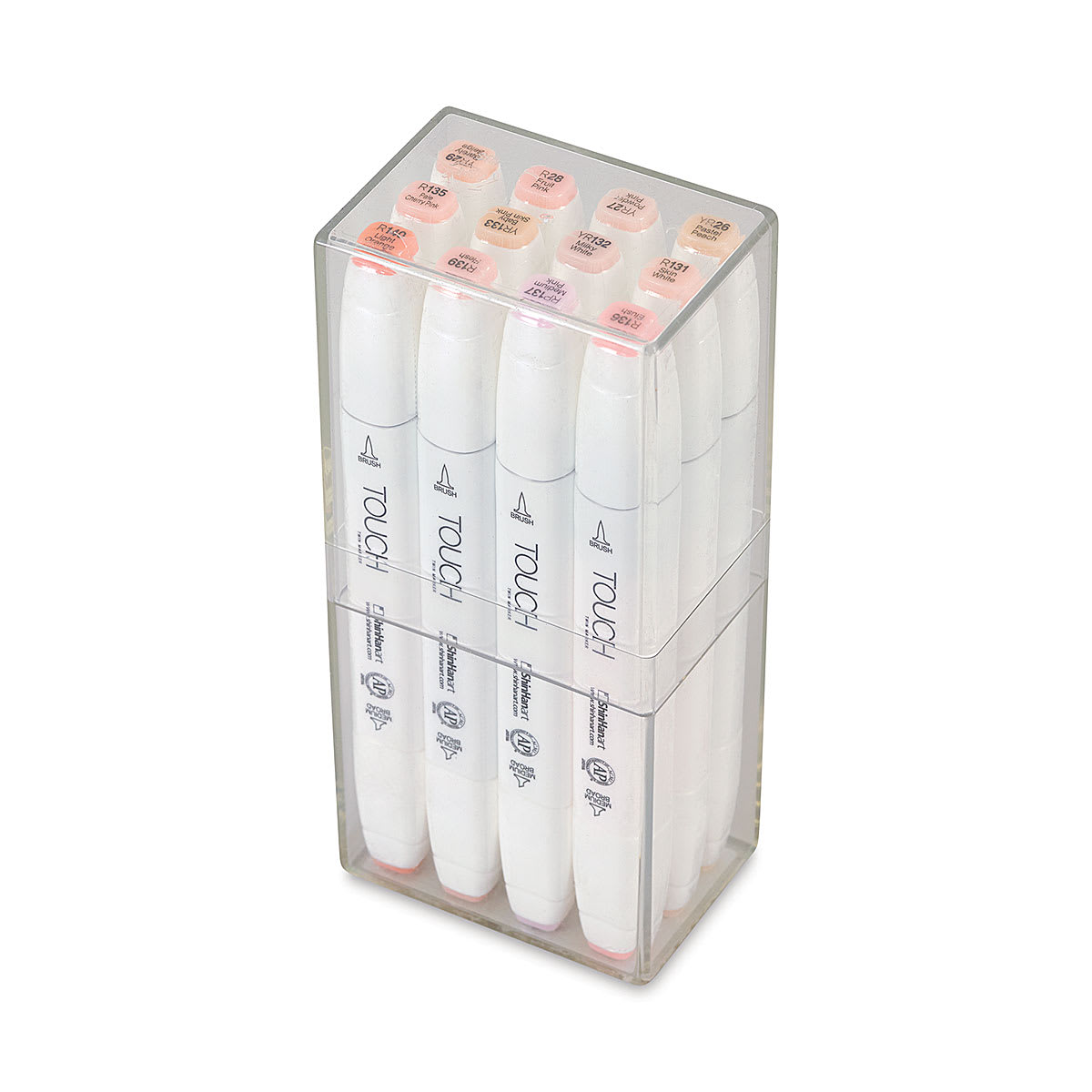 Shinhan Touch Twin Brush Markers - Skin Tones, Set of 12