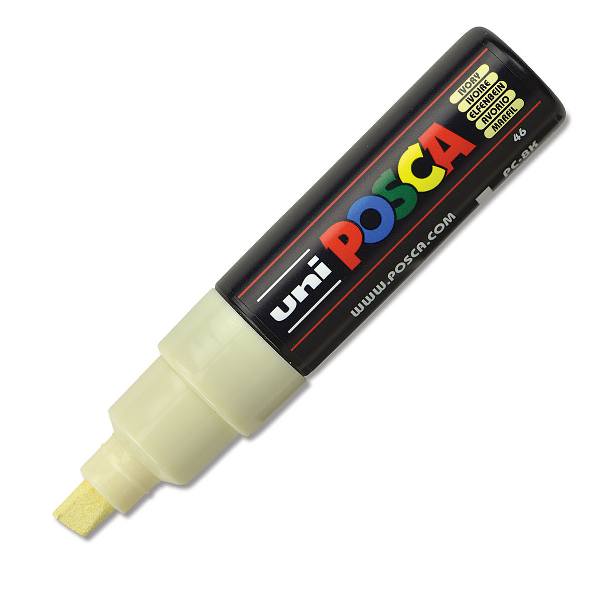 Posca Paint Marker - Ivory, Broad Chisel, 8 mm