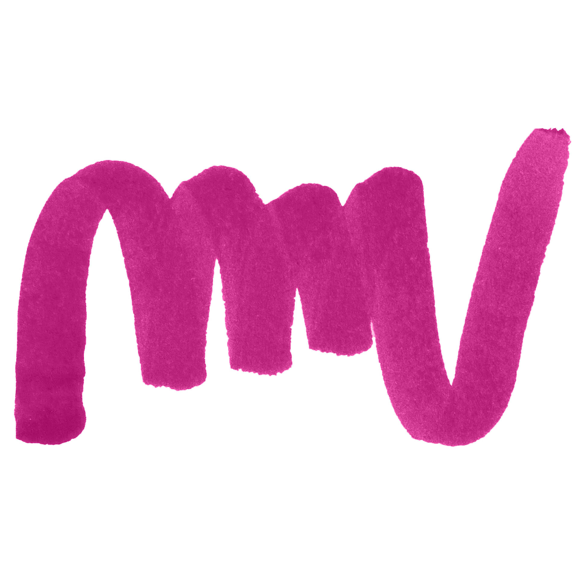 Posca Brush Paint Marker - Fuchsia, Brush Tip, 1 - 4 mm swatch