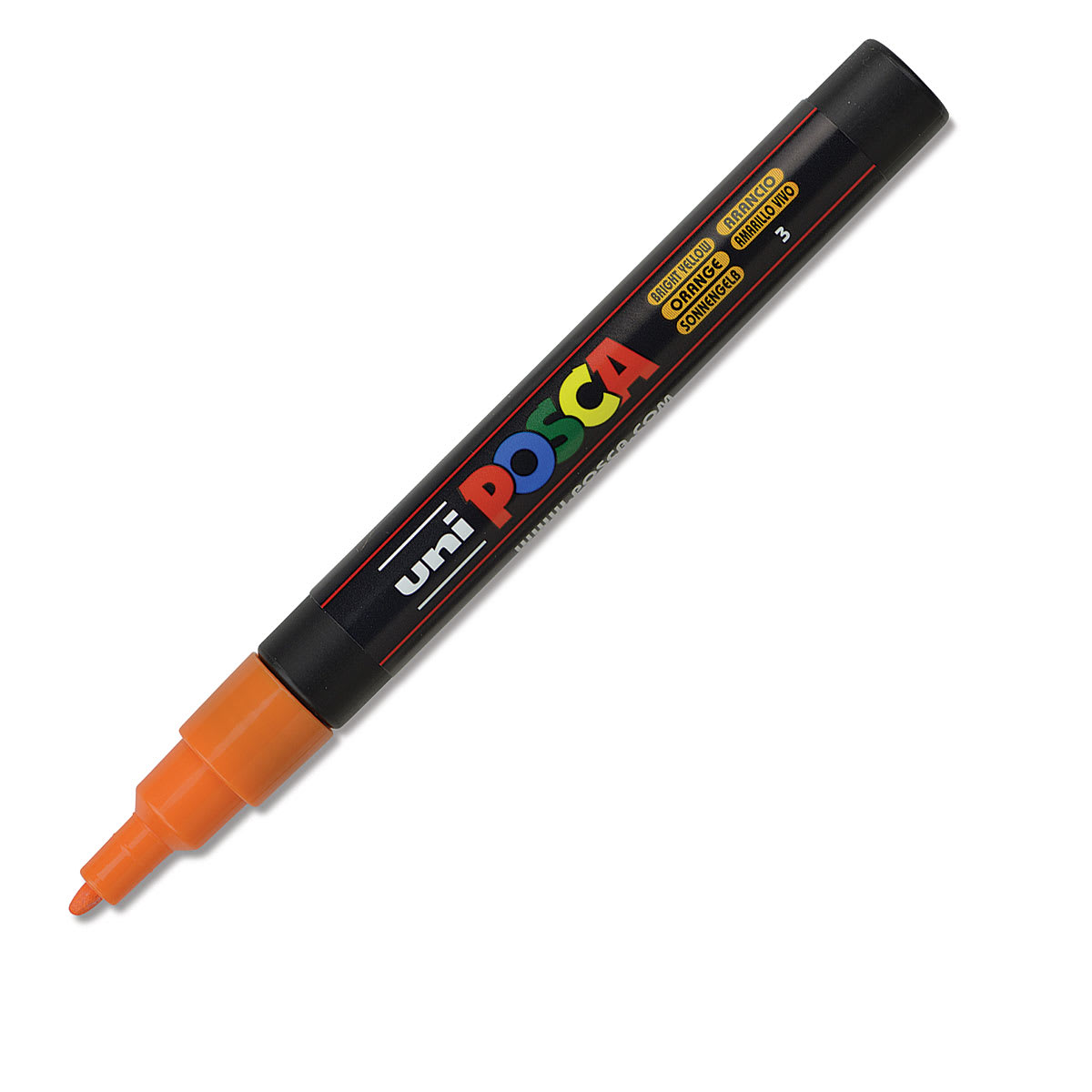 Posca Paint Marker - Bright Yellow, Fine, Bullet Tip, 0.9 mm -1.3 mm