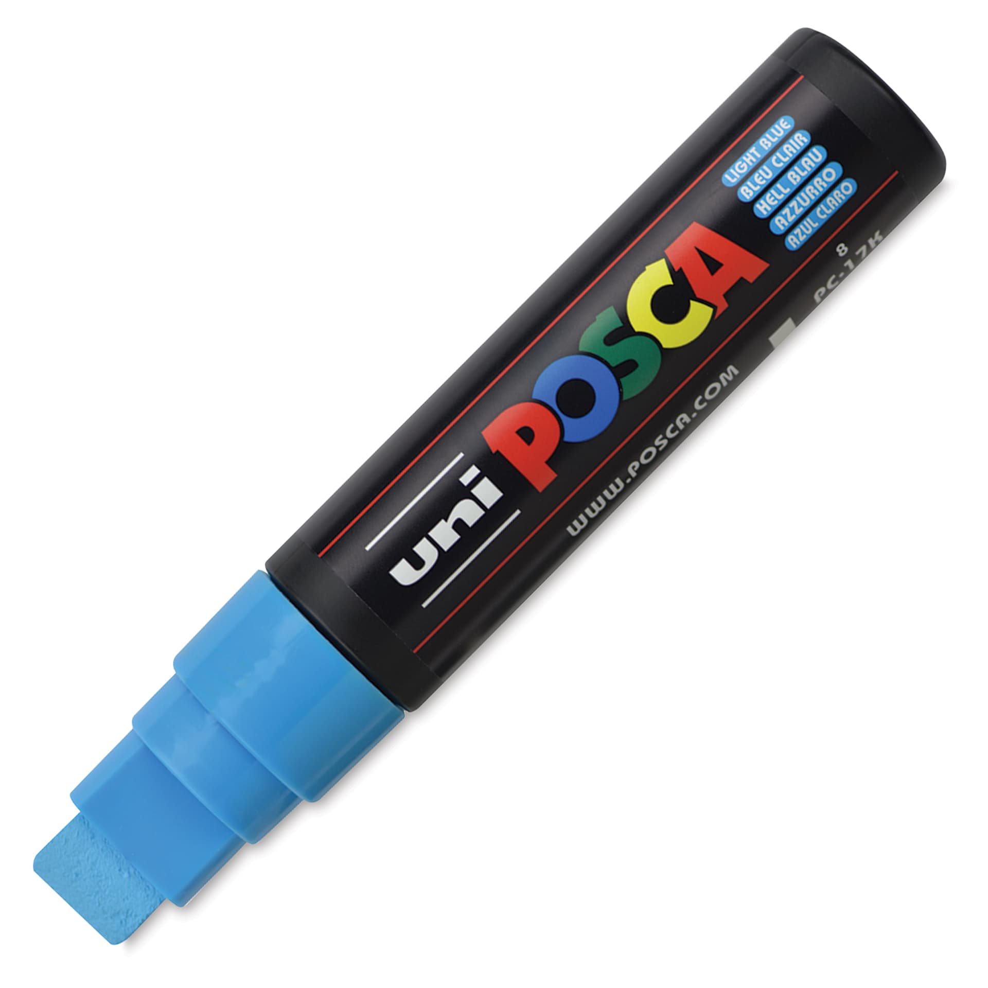 Posca Paint Marker - Light Blue, Extra Broad Chisel, 15 mm