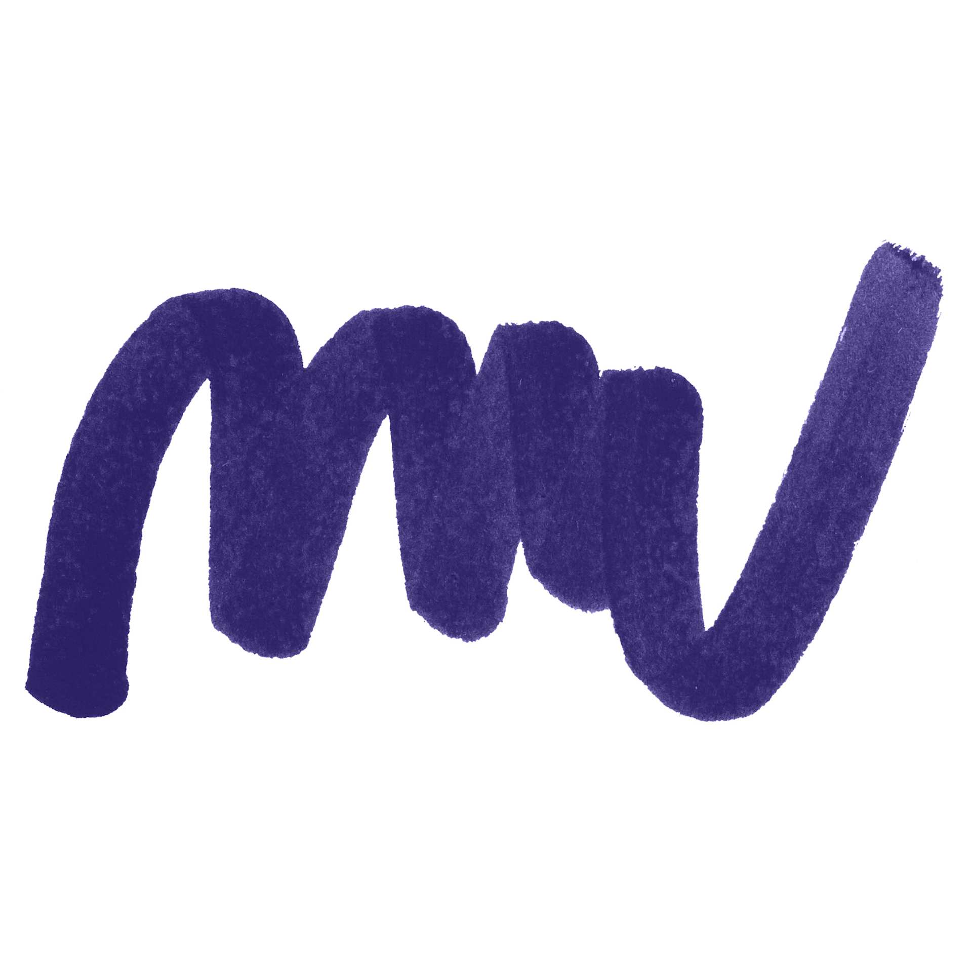 Posca Brush Paint Marker - Prussian Blue, Brush Tip, 1 - 4 mm swatch