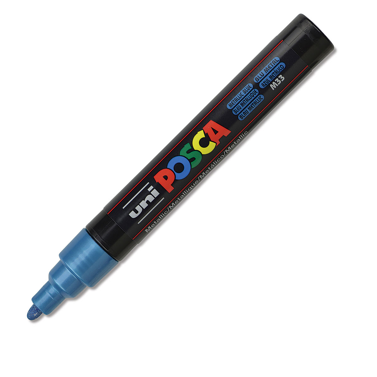Posca Paint Marker - Metallic Blue, Bullet Tip, 2.5 mm