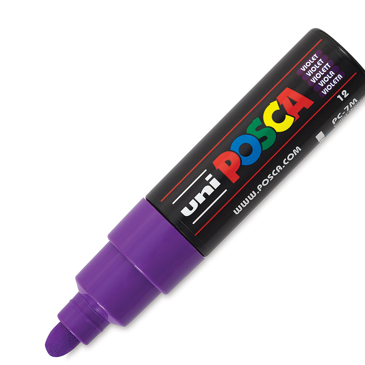 Uni Posca Paint Marker - Violet, X-Fine, Bullet Tip, 0.7 mm