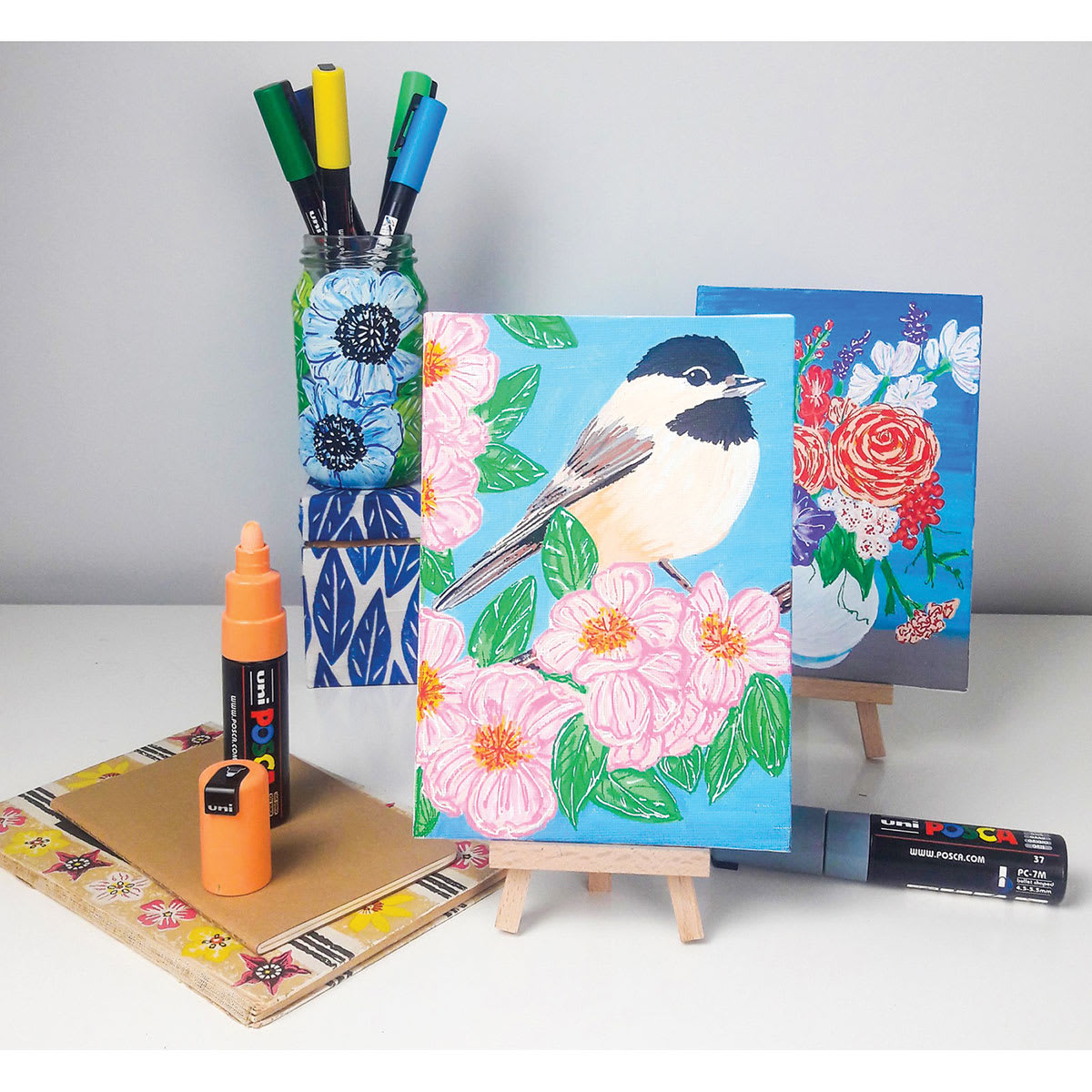 Posca Paint Markers  - finished artwork examples