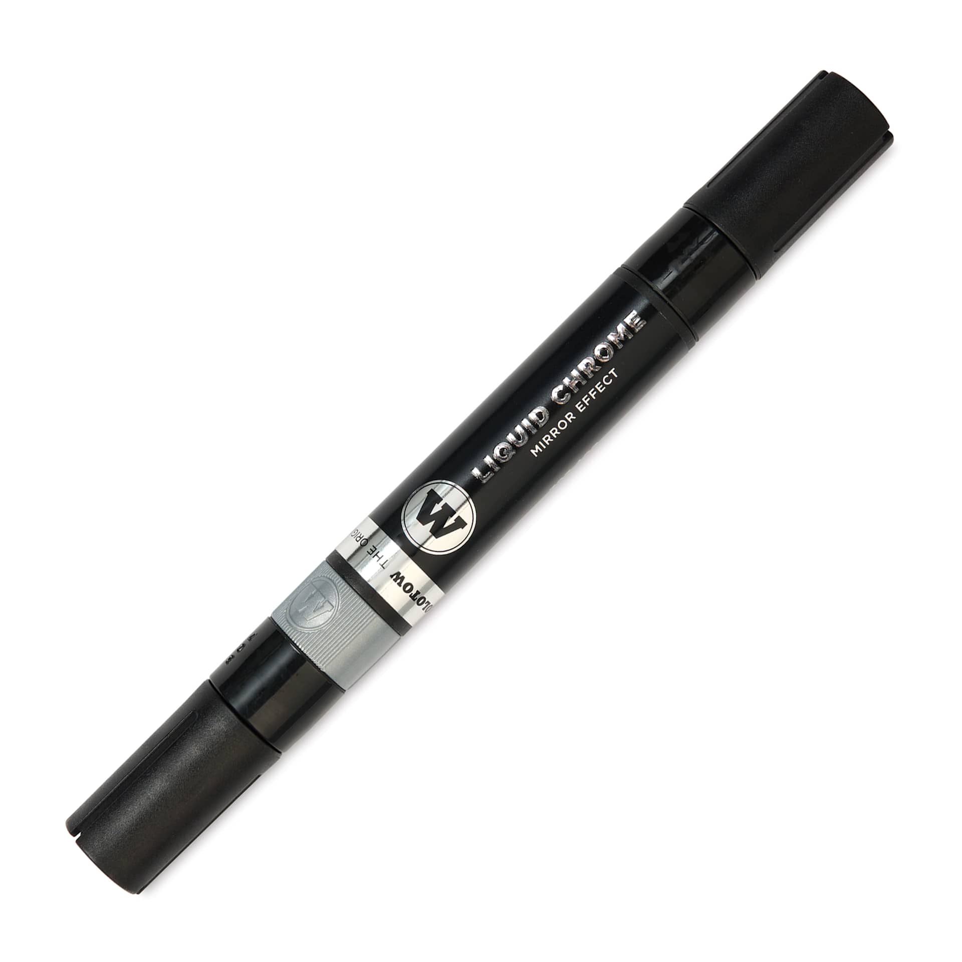 Molotow Liquid Chrome Marker - 1.5 mm - 4 mm, Twin Tip, caps on