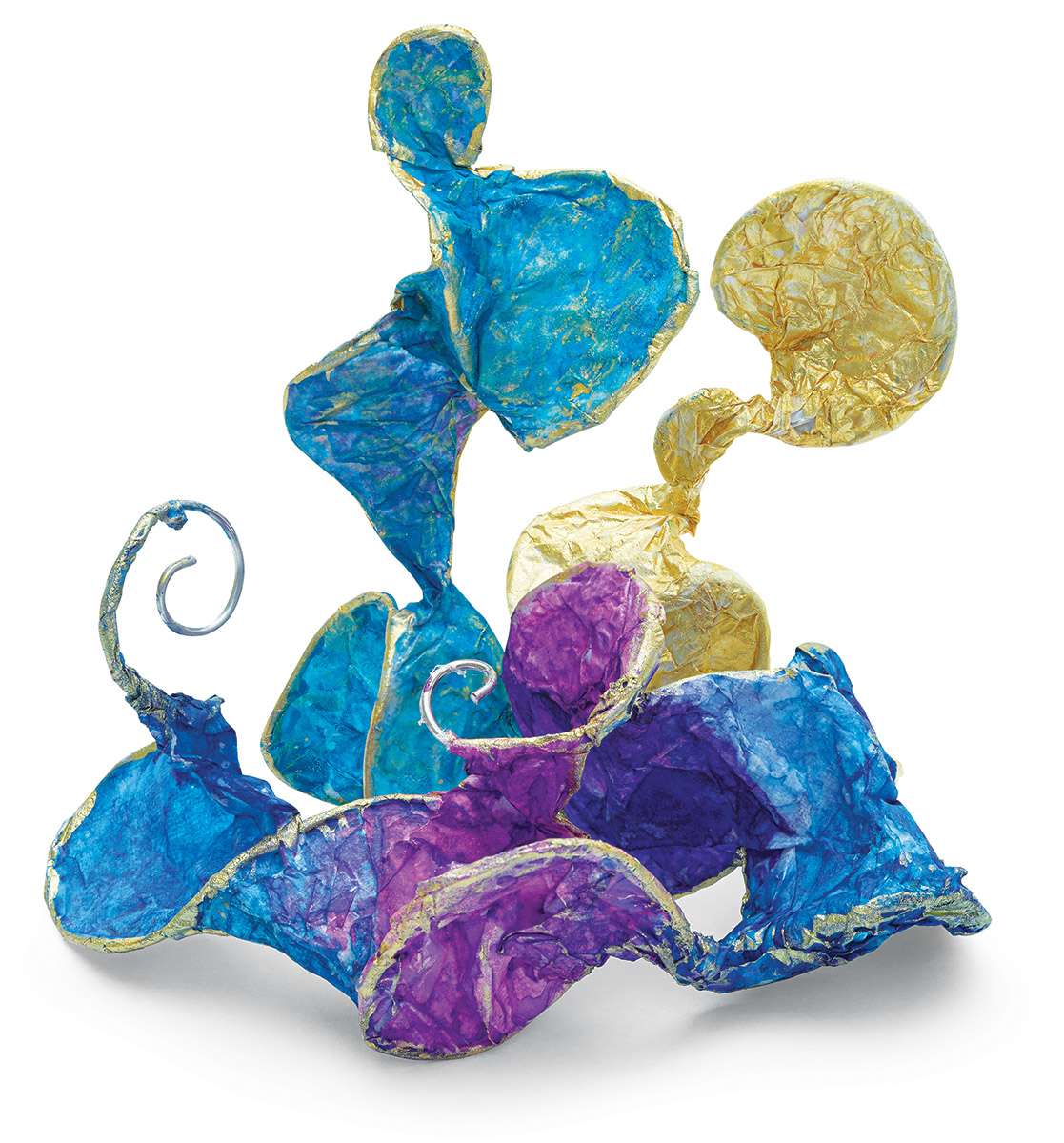 Wire-and-watercolor-forms